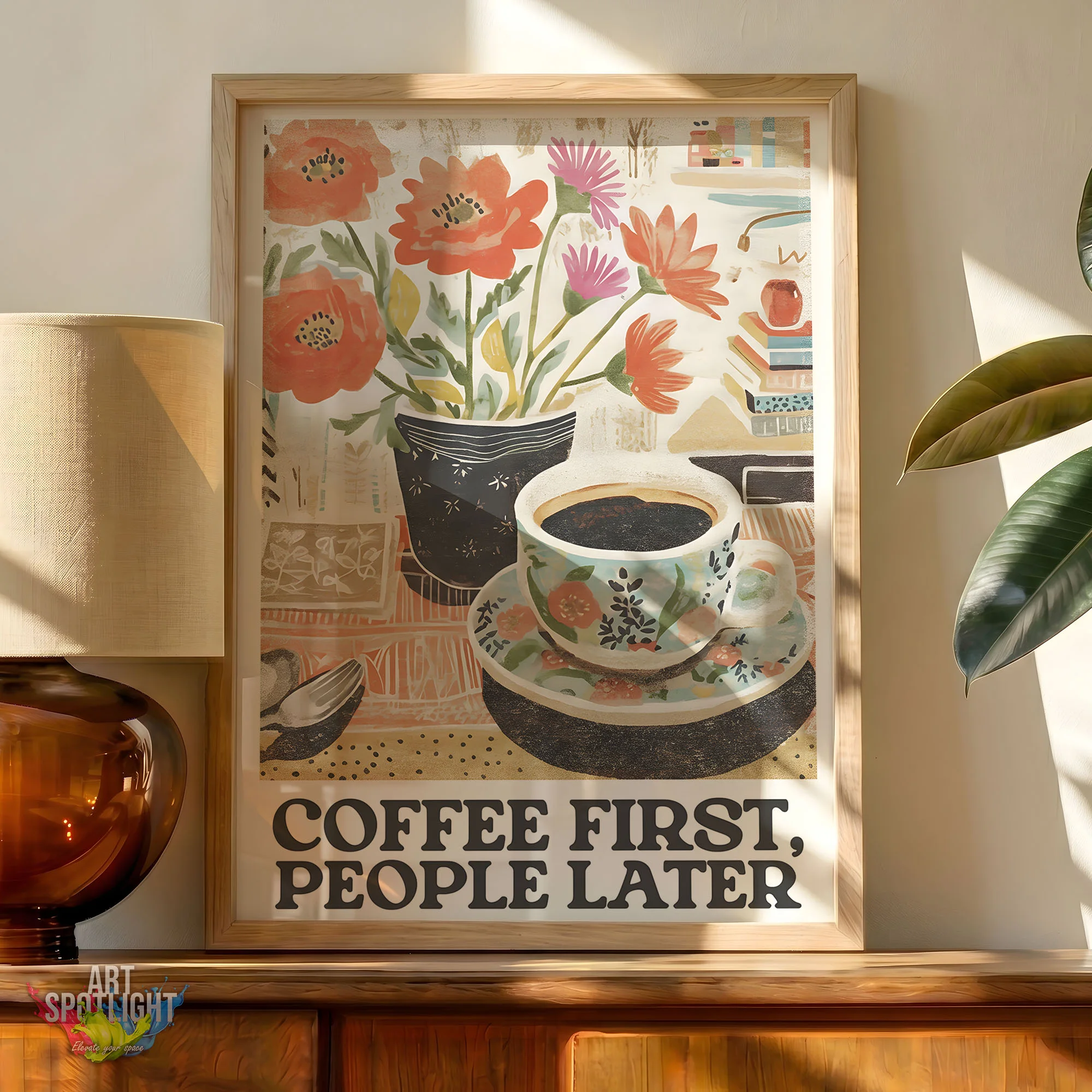 FIRST COFFEE, PEOPLE LATER