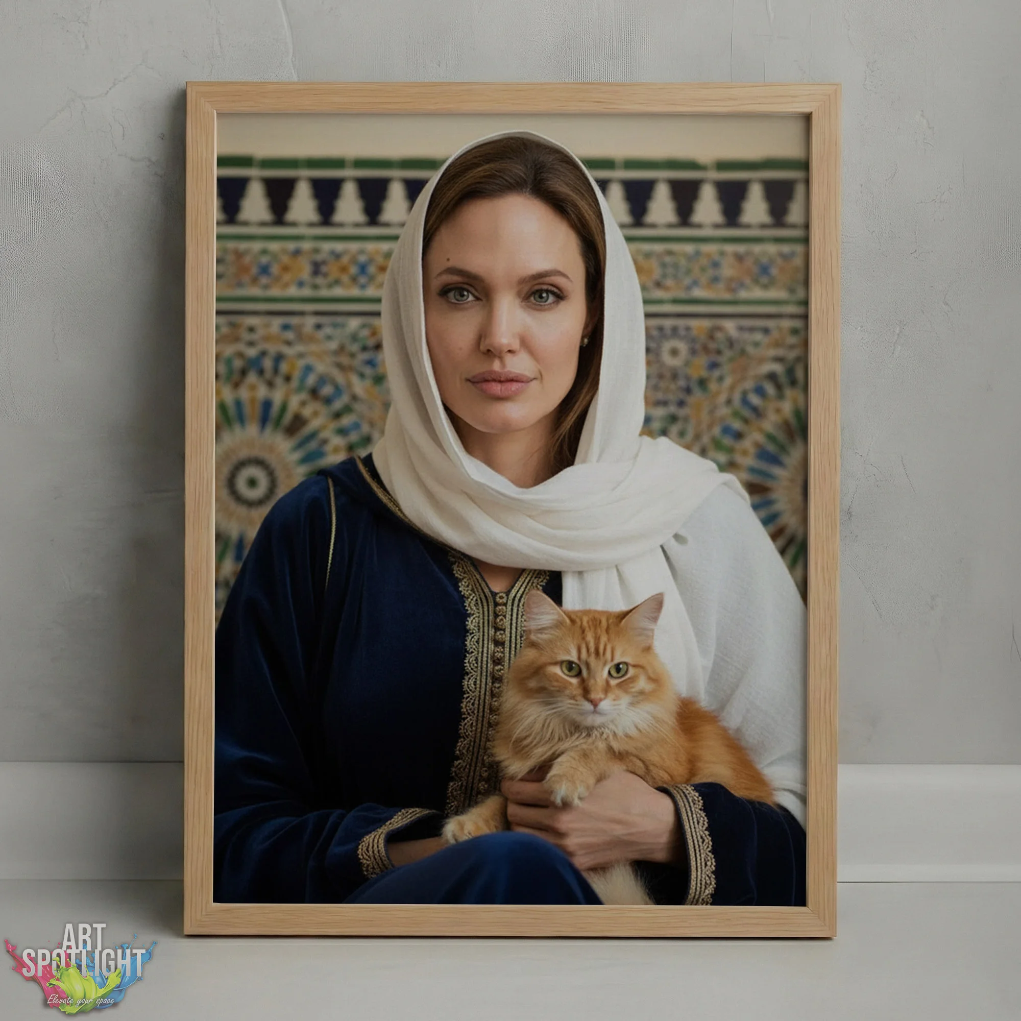 ANGELINA JOLIE en tenue marocaine