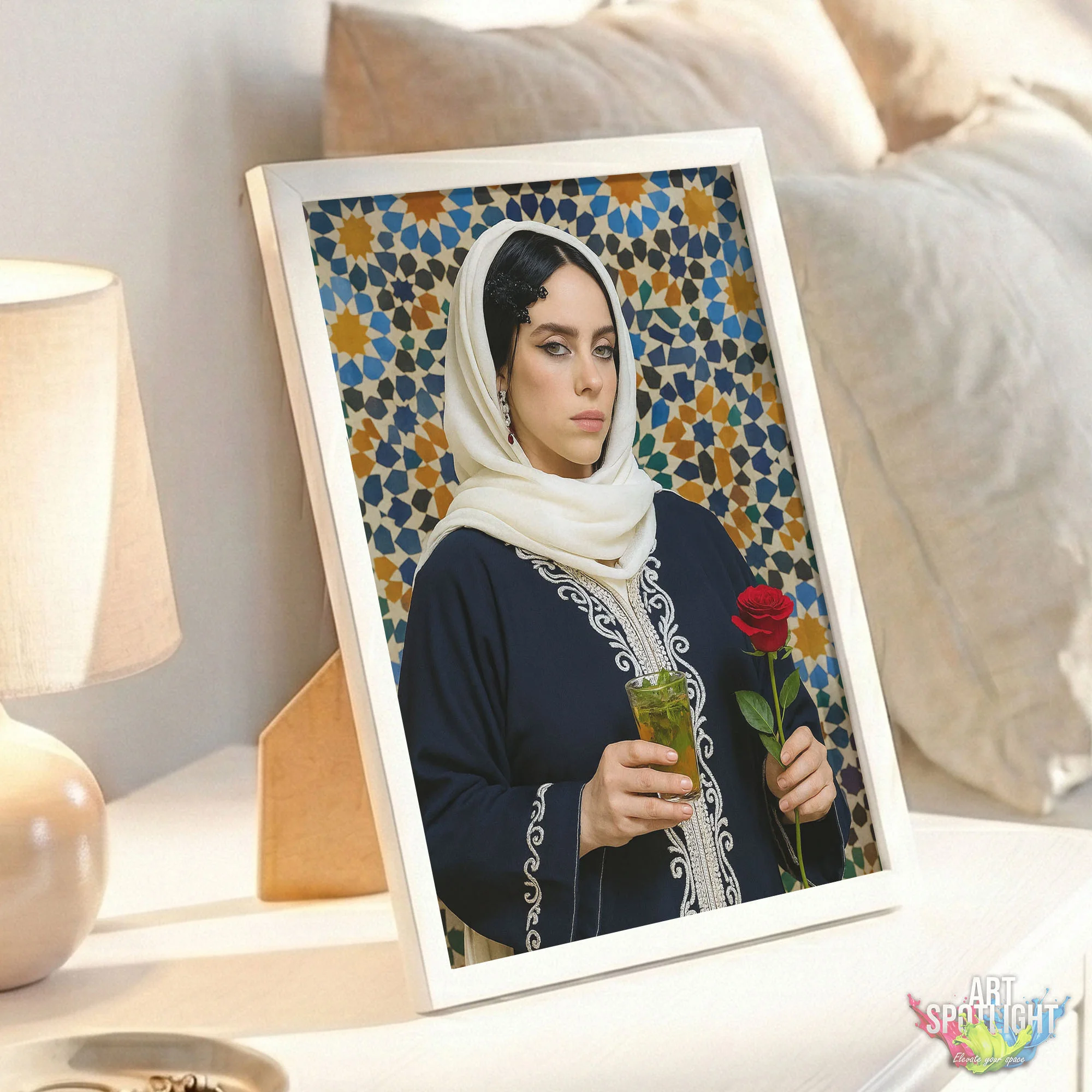 BILLIE EILISH en tenue marocaine
