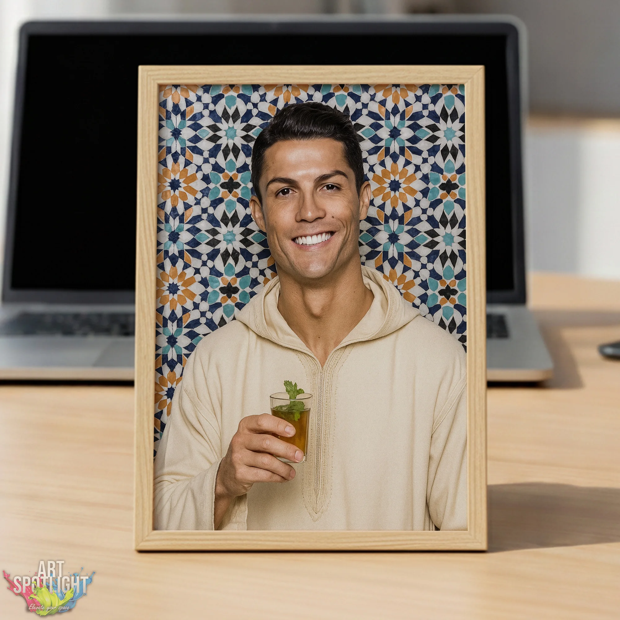 CRISTIANO RONALDO en tenue marocaine