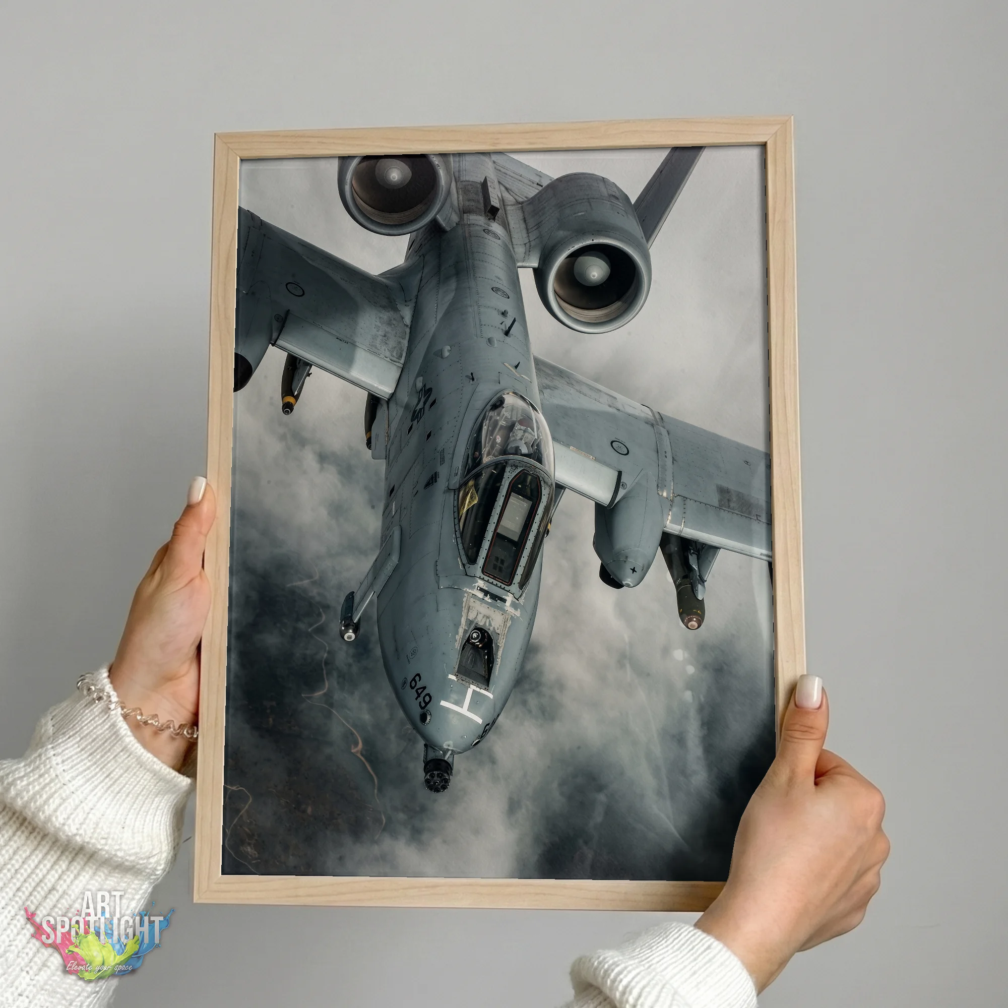 A-10 WARTHOG IN THE CLOUDS