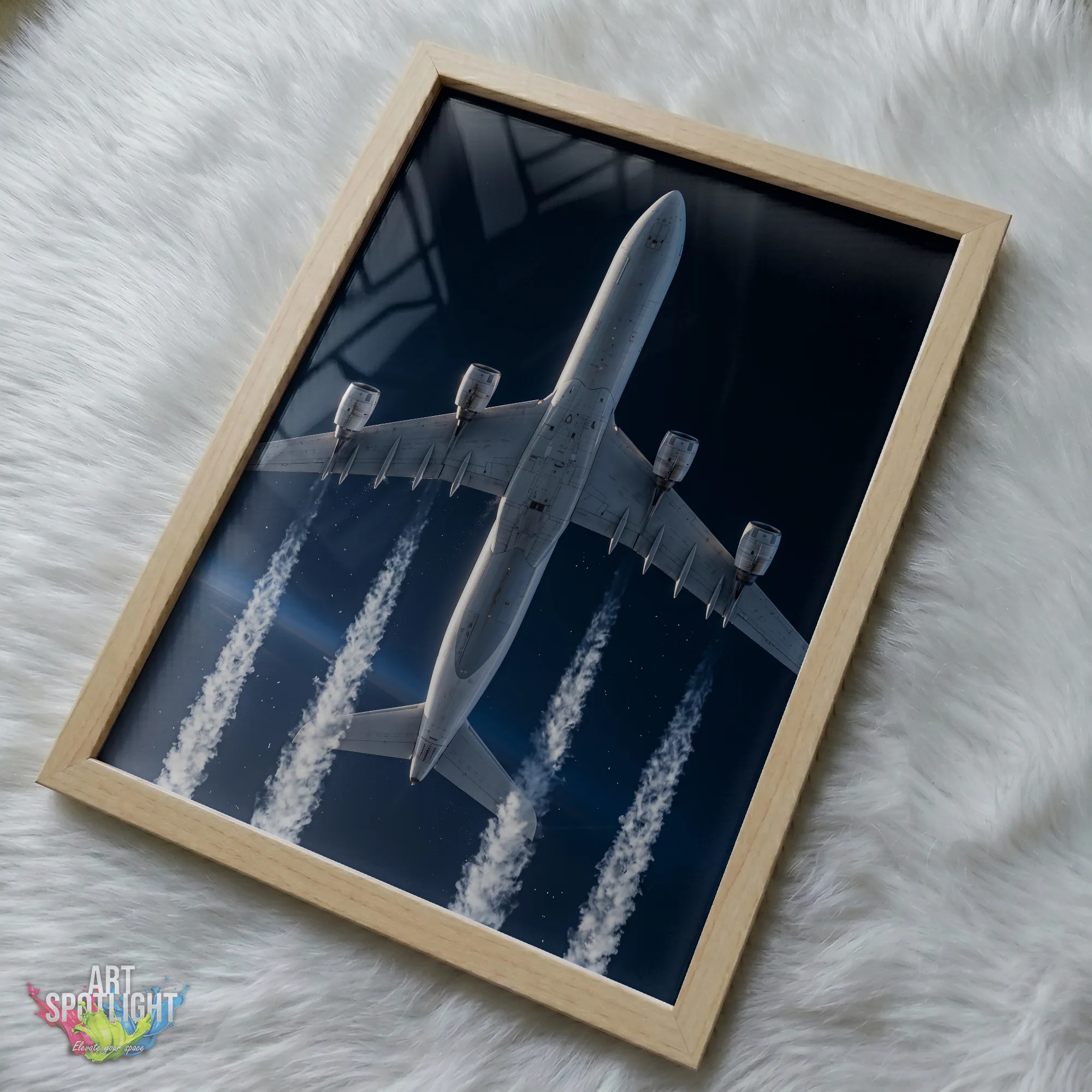 AIRLINER VAPOR TRAILS