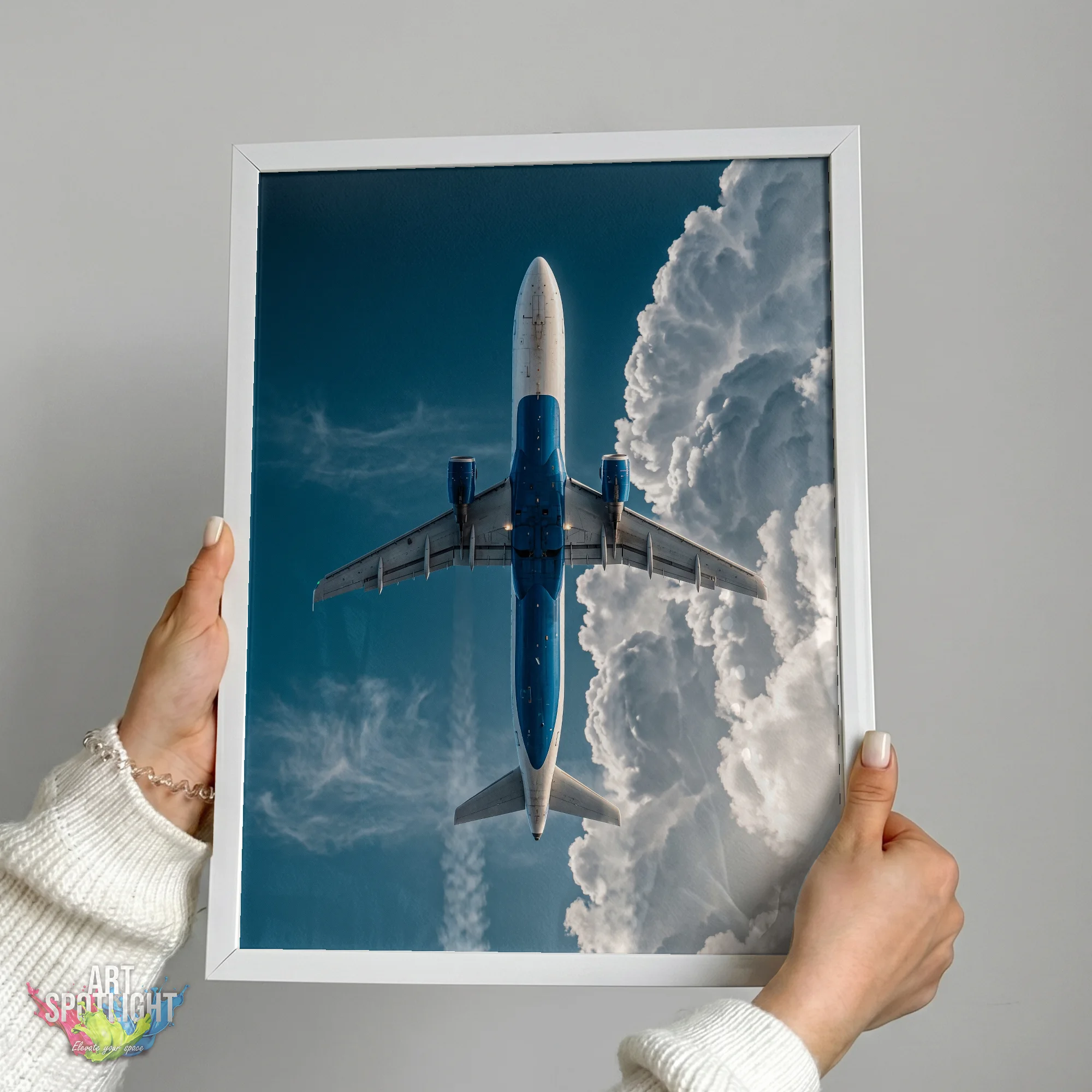 AIRLINER ABOVE THE CLOUDS