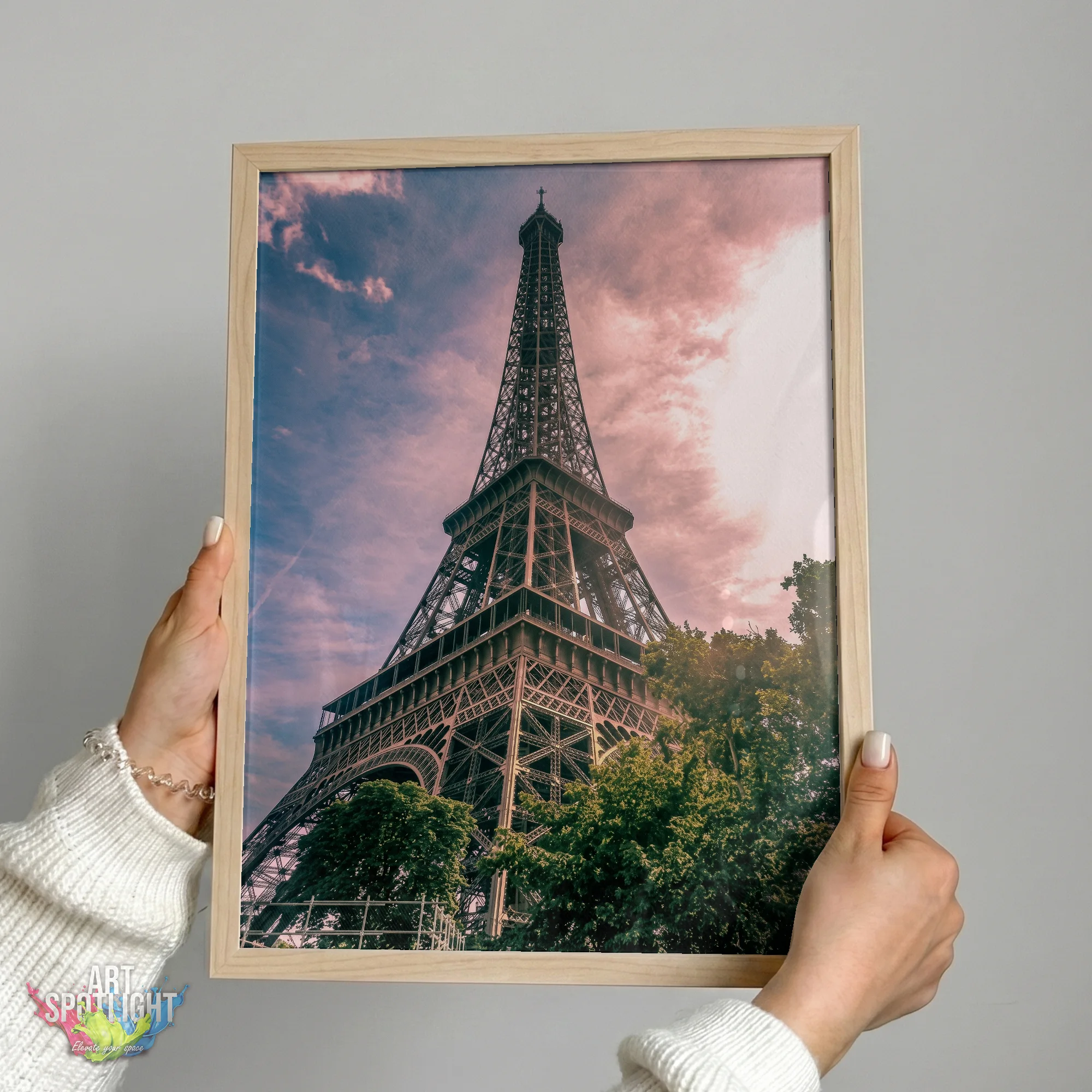 EIFFEL TOWER PINK SKY
