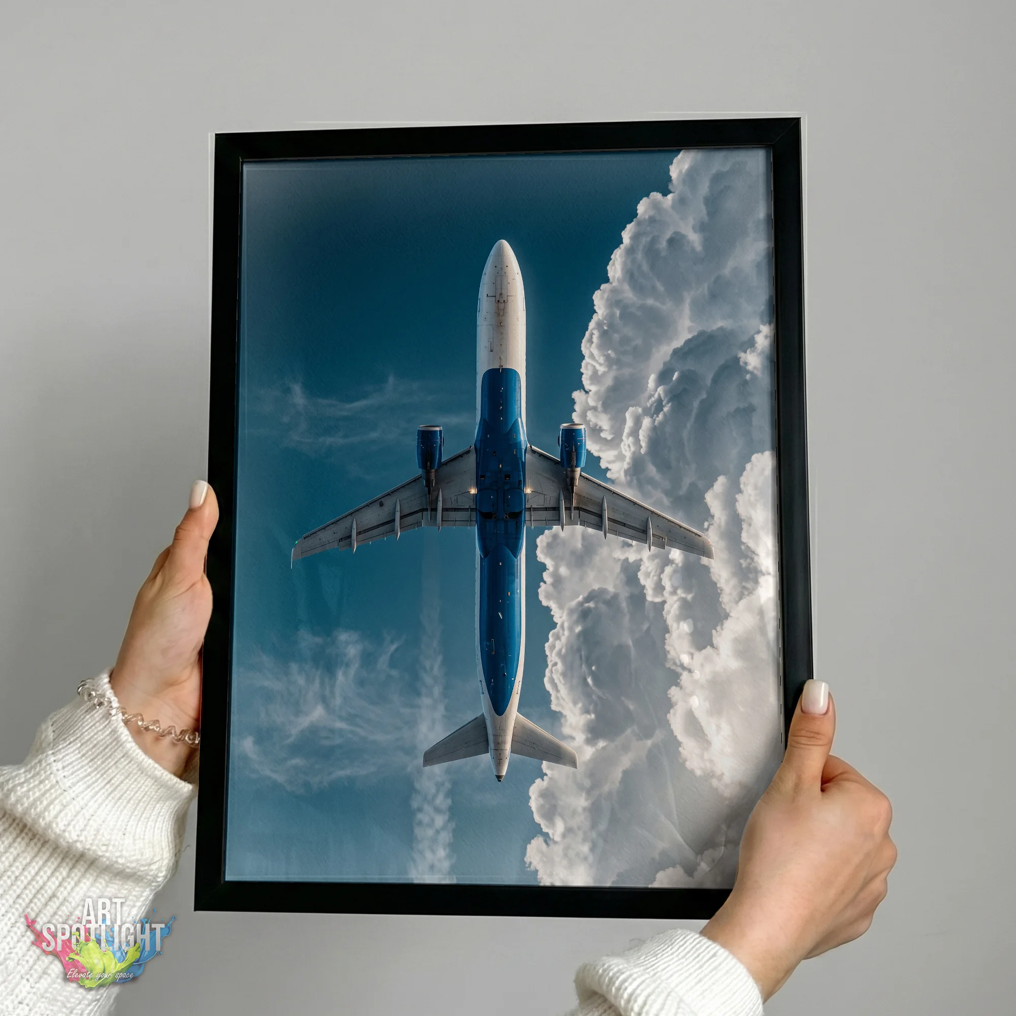 AIRLINER ABOVE THE CLOUDS