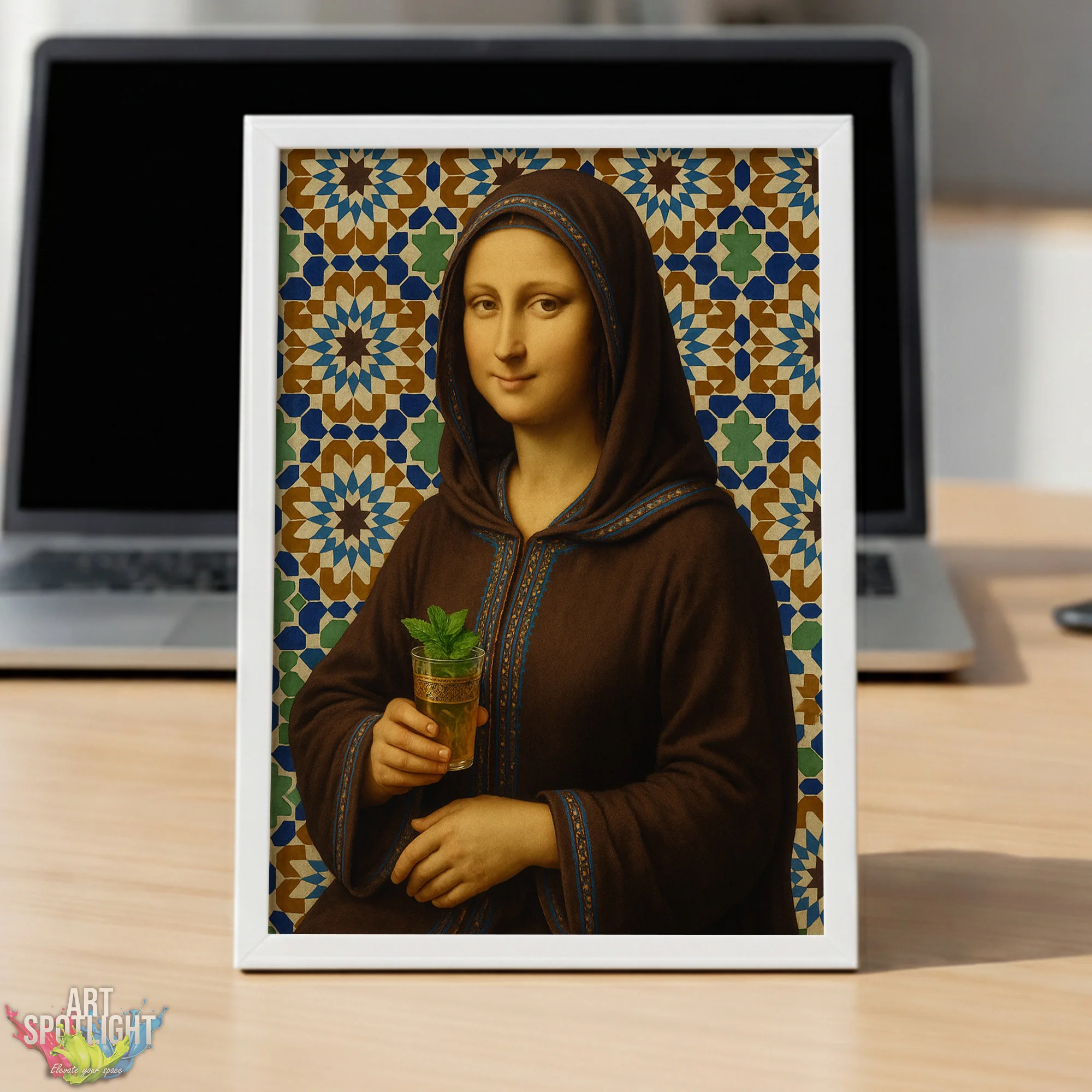 MONA LISA en tenue marocaine