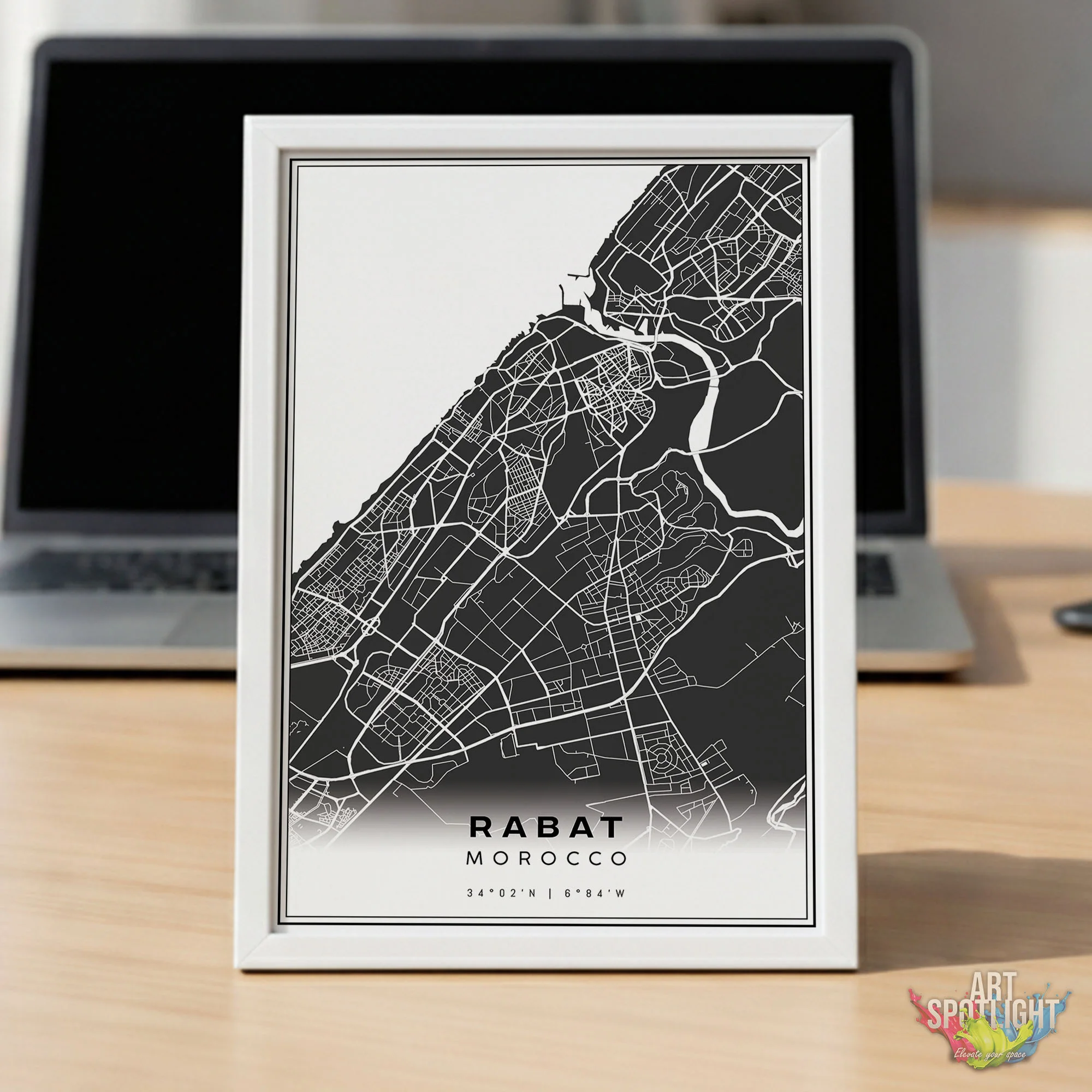 Minimalist Map RABAT