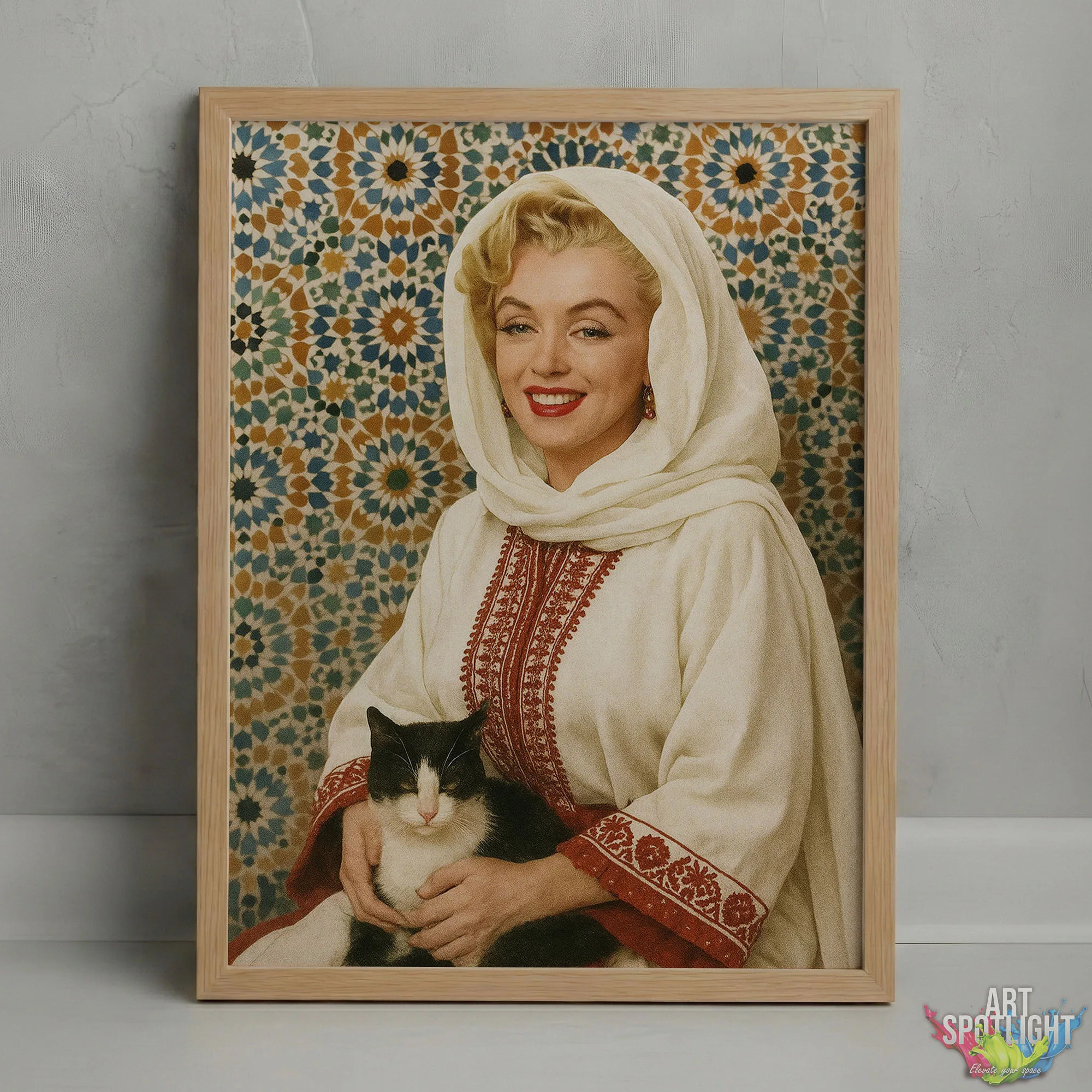 MARILYN MONROE en tenue marocaine