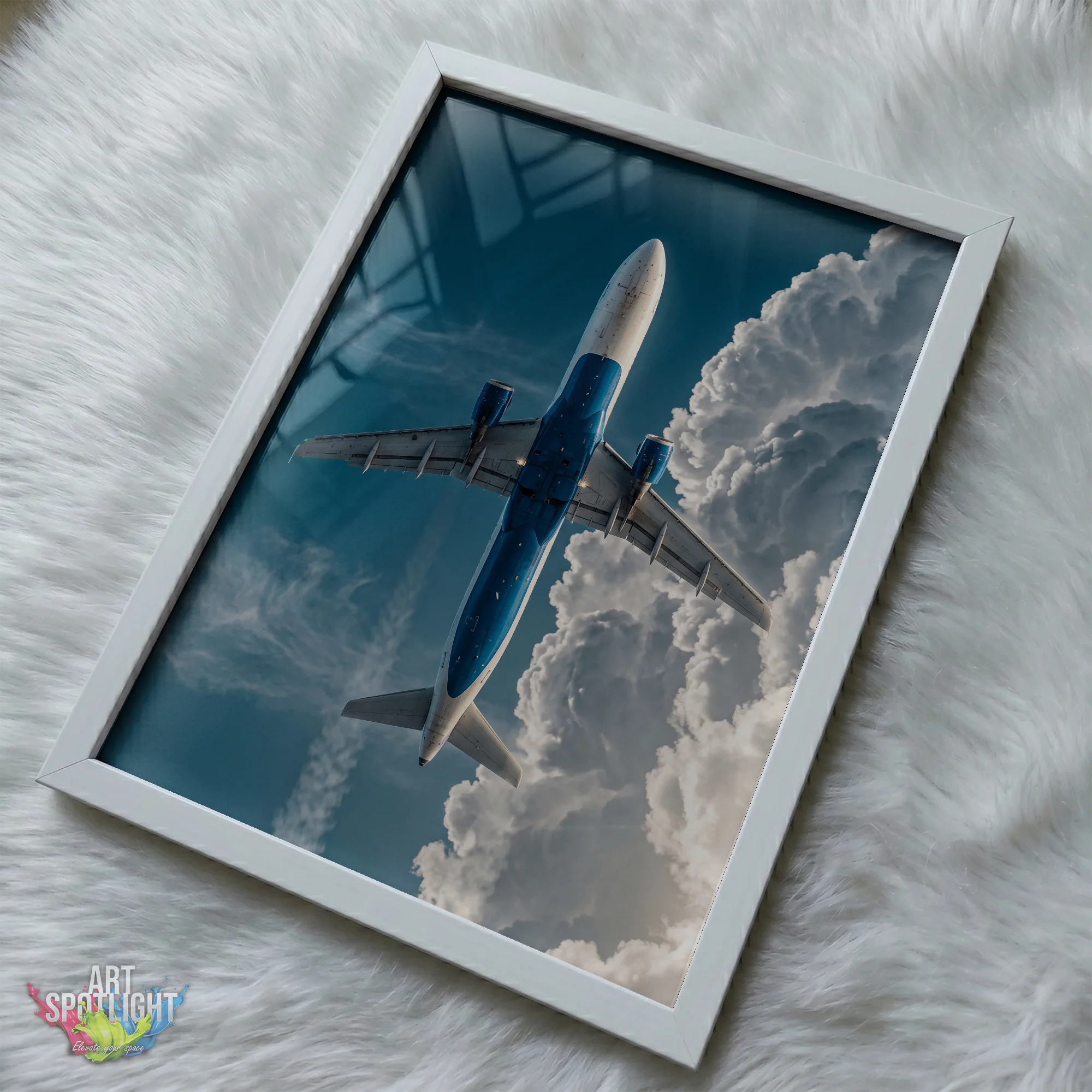 AIRLINER ABOVE THE CLOUDS