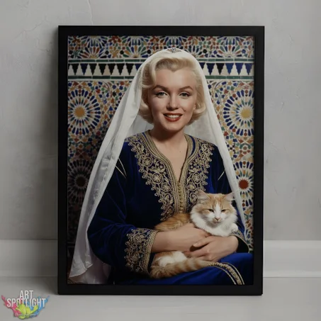 MARILYN MONROE en tenue marocaine
