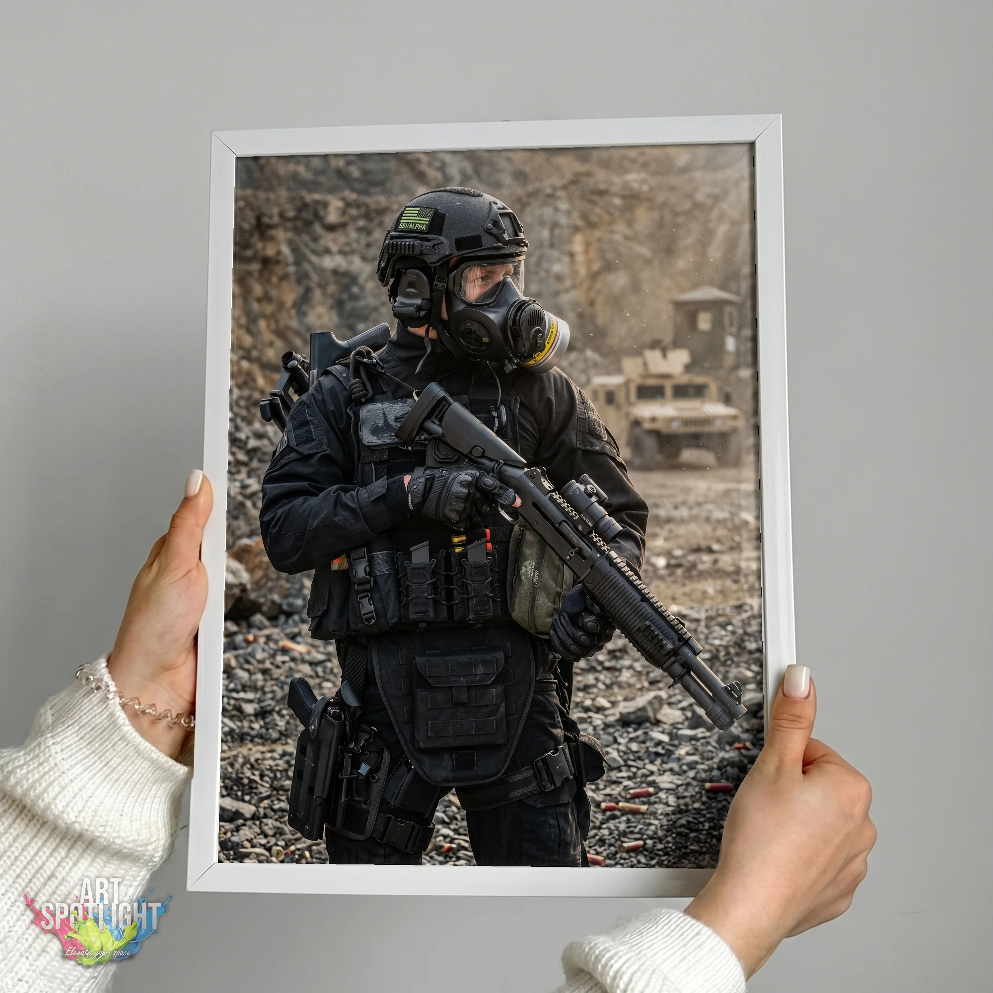 GAS MASK TACTICAL SOLDIER