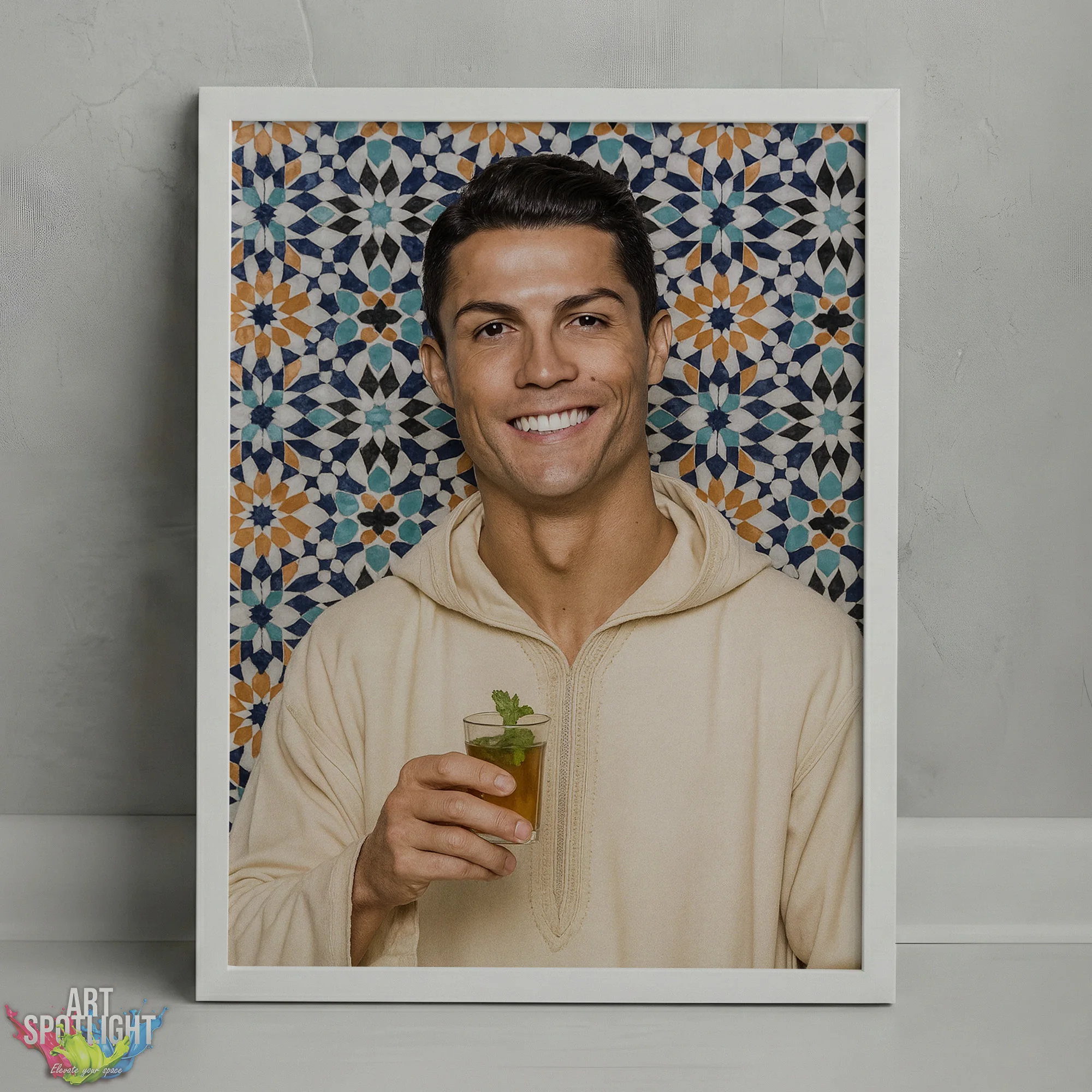 CRISTIANO RONALDO en tenue marocaine