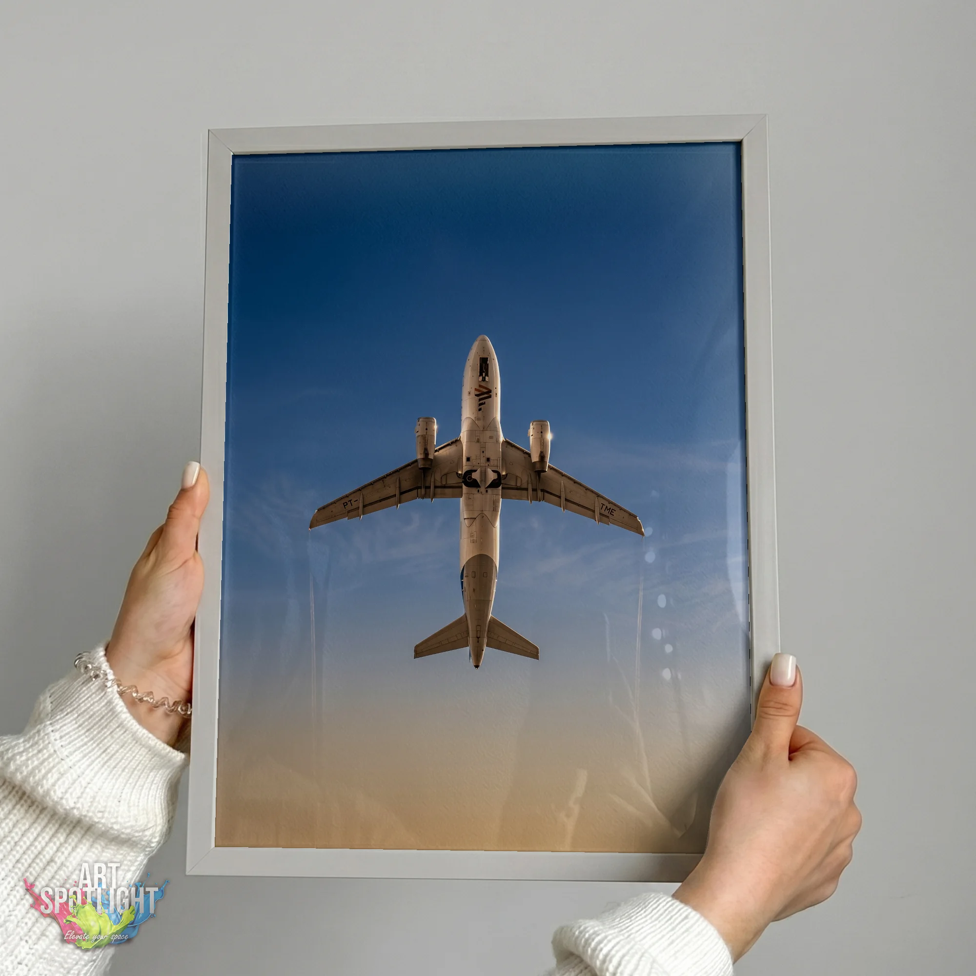 AIRLINER AT GOLDEN HOUR
