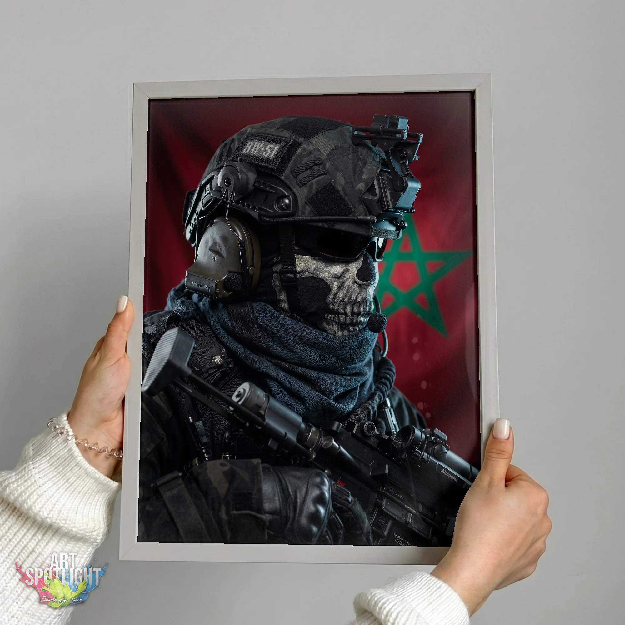 MOROCCAN SKULL MASK SOLDIER