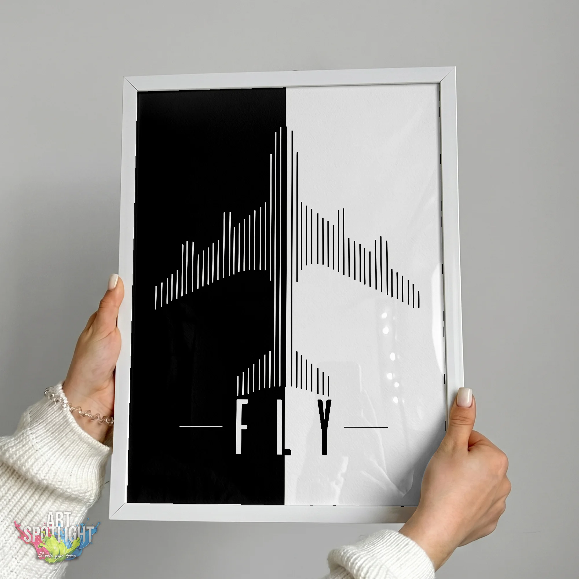 FLY AIRPLANE SILHOUETTE