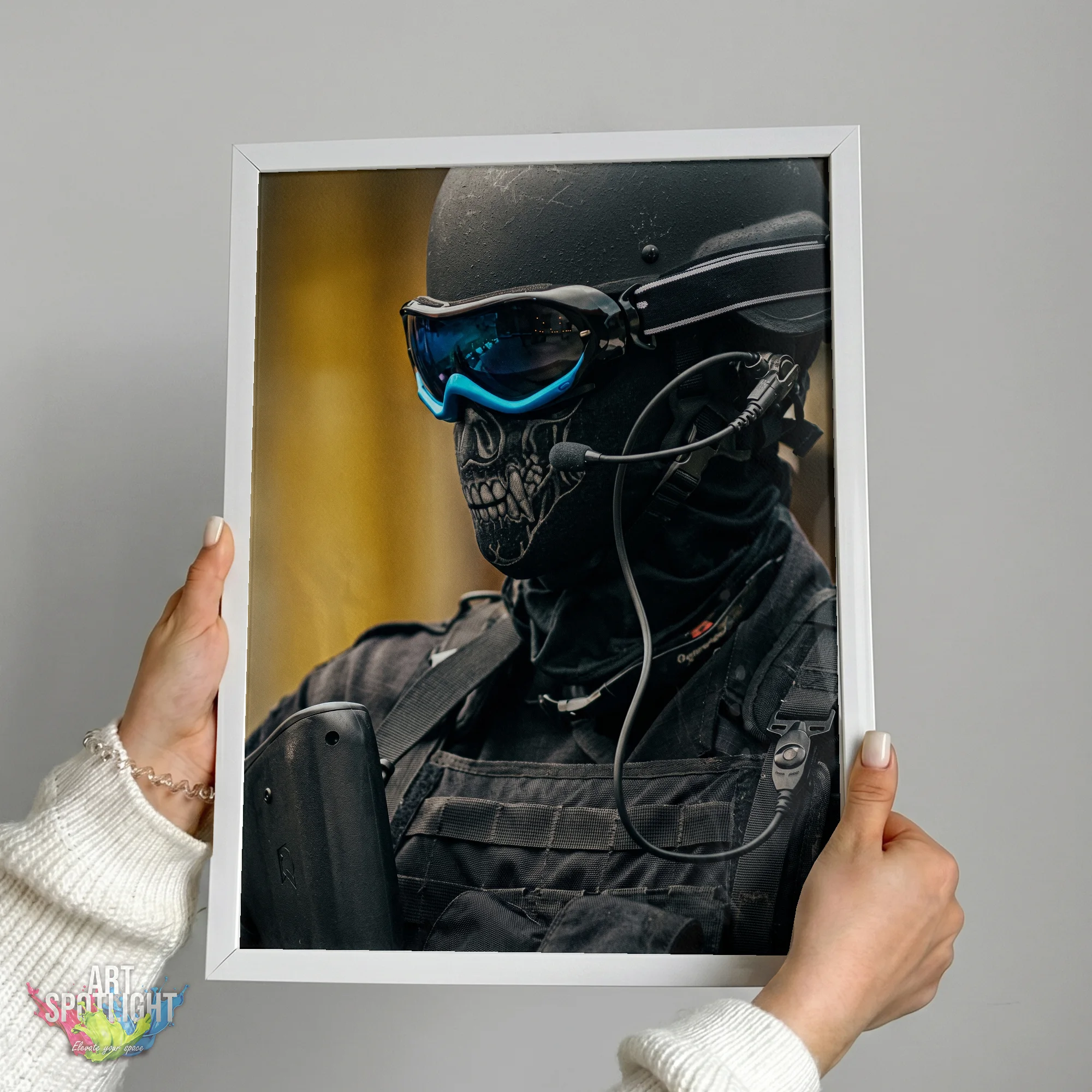SKULL MASK SOLDIER PORTRAIT