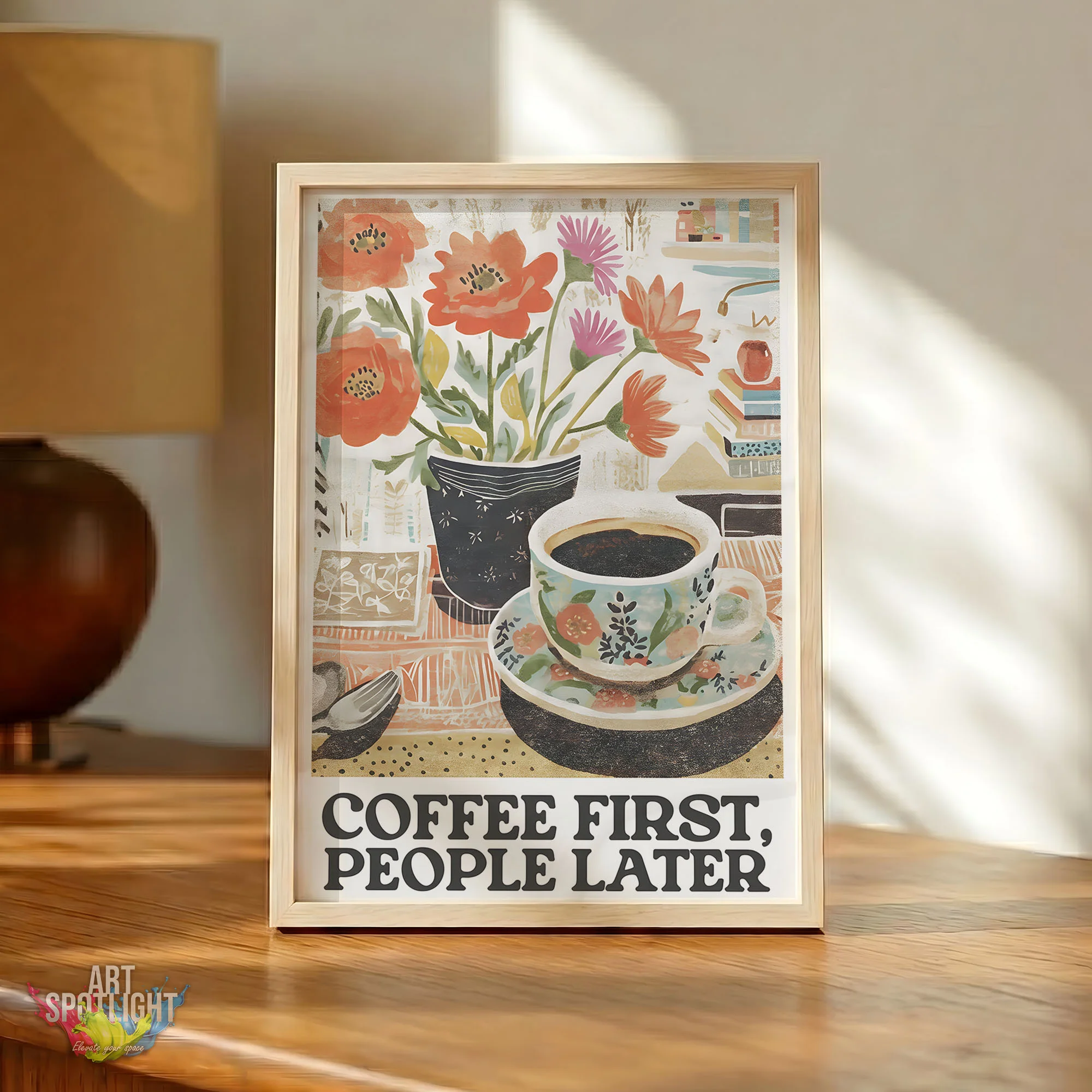 FIRST COFFEE, PEOPLE LATER