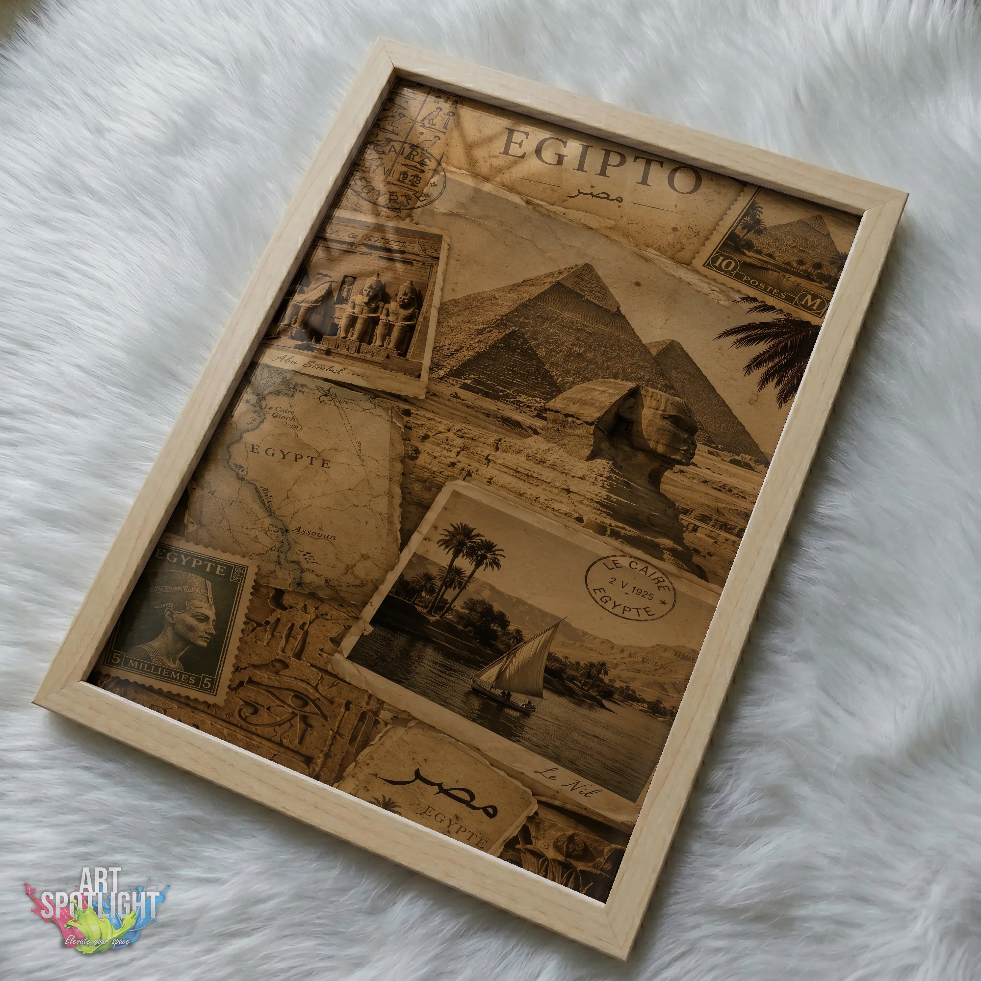 VINTAGE EGYPT COLLAGE