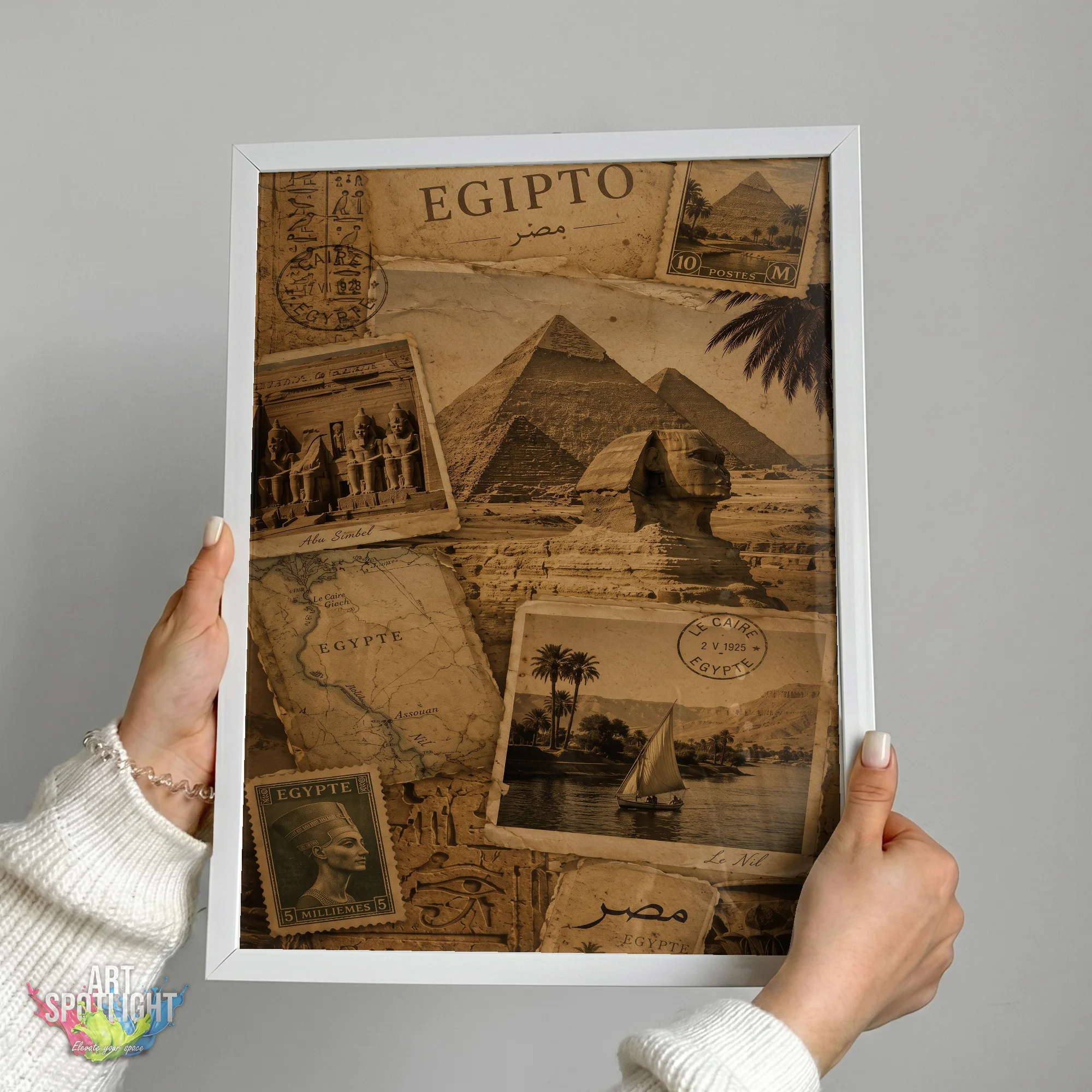 VINTAGE EGYPT COLLAGE