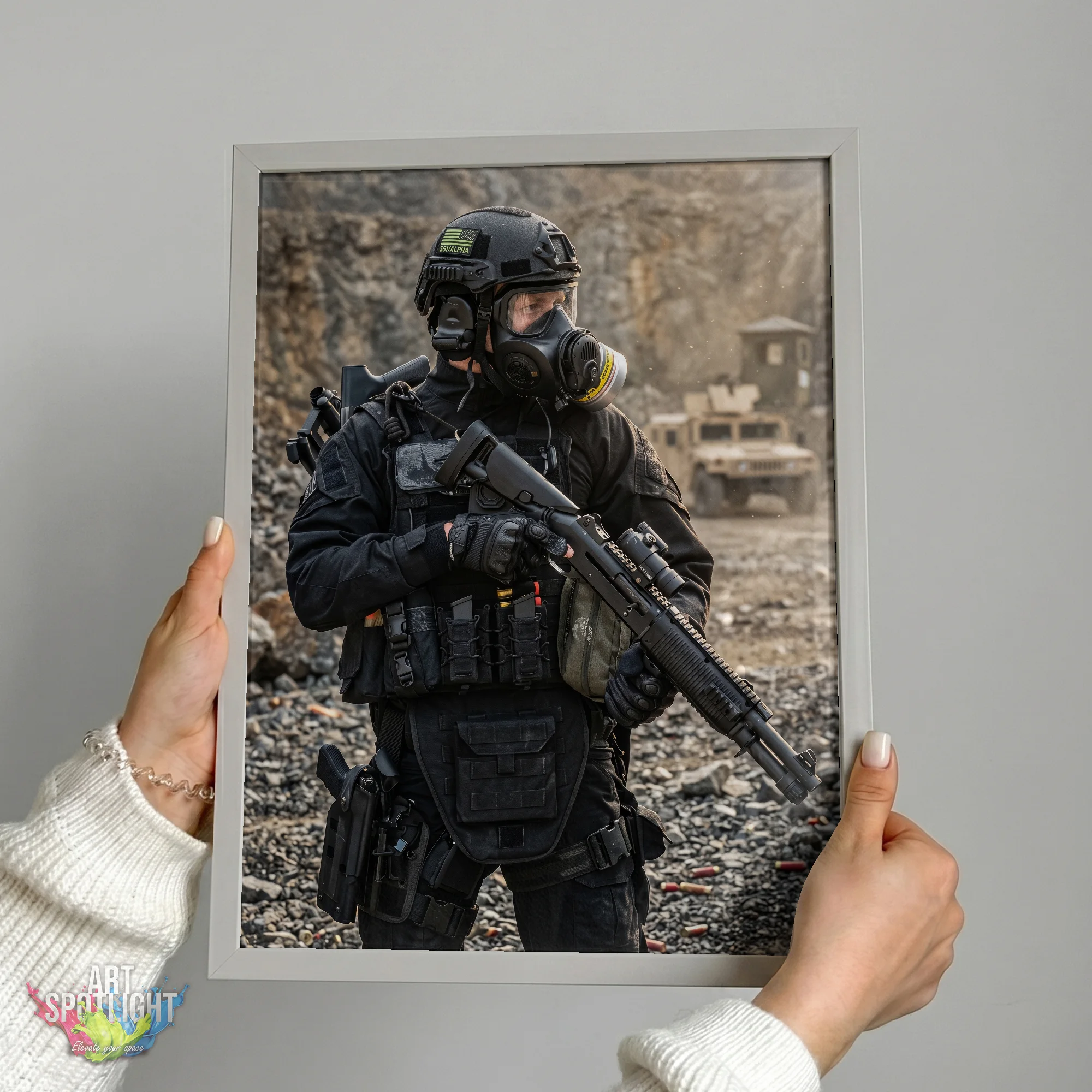 GAS MASK TACTICAL SOLDIER