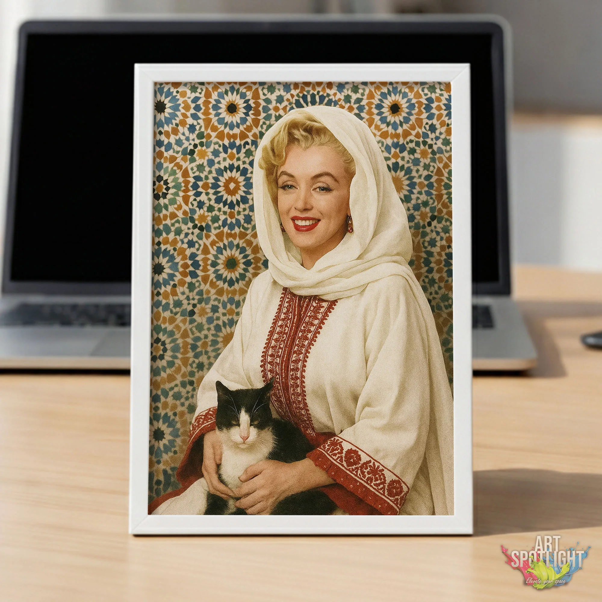 MARILYN MONROE en tenue marocaine