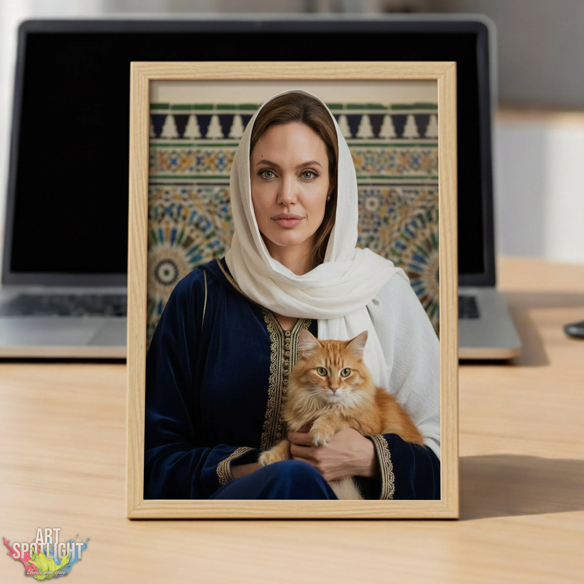 ANGELINA JOLIE en tenue marocaine