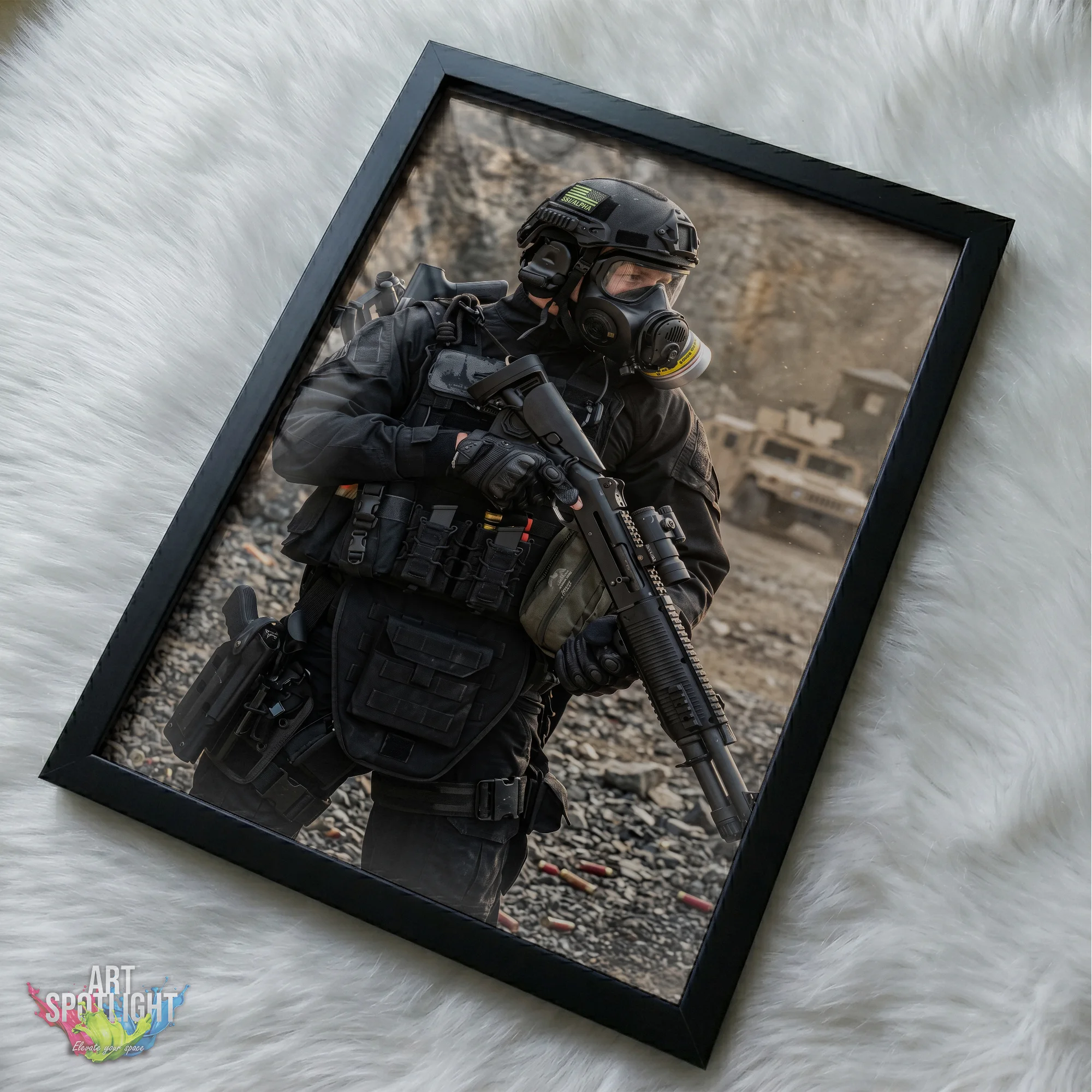 GAS MASK TACTICAL SOLDIER