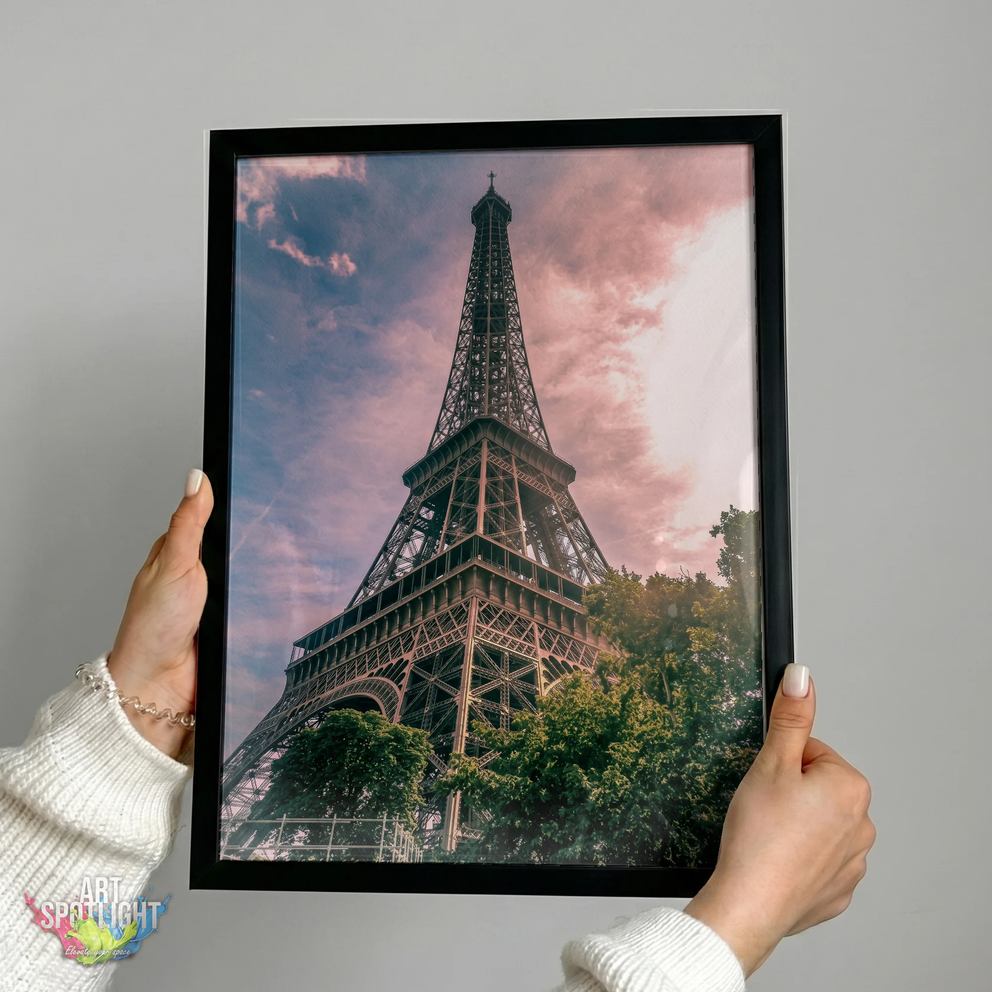 EIFFEL TOWER PINK SKY