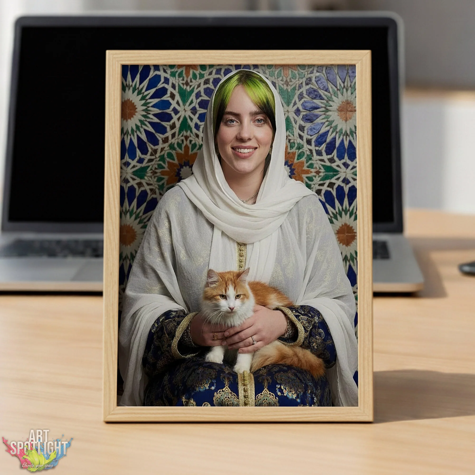 BILLIE EILISH en tenue marocaine