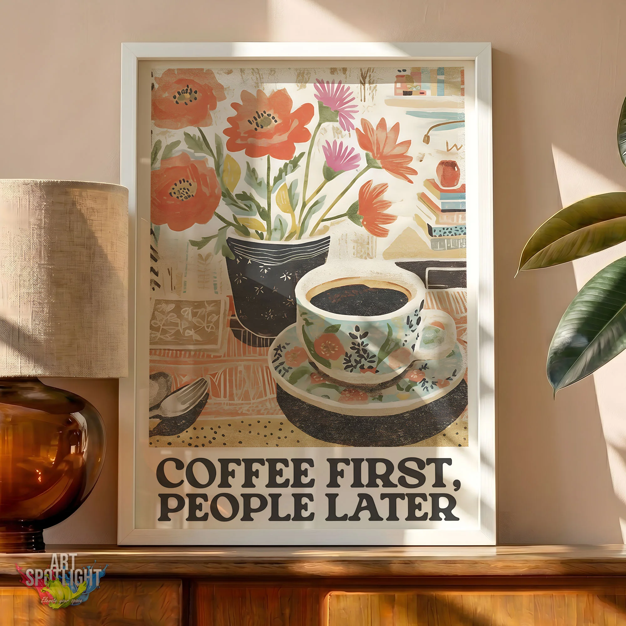 FIRST COFFEE, PEOPLE LATER