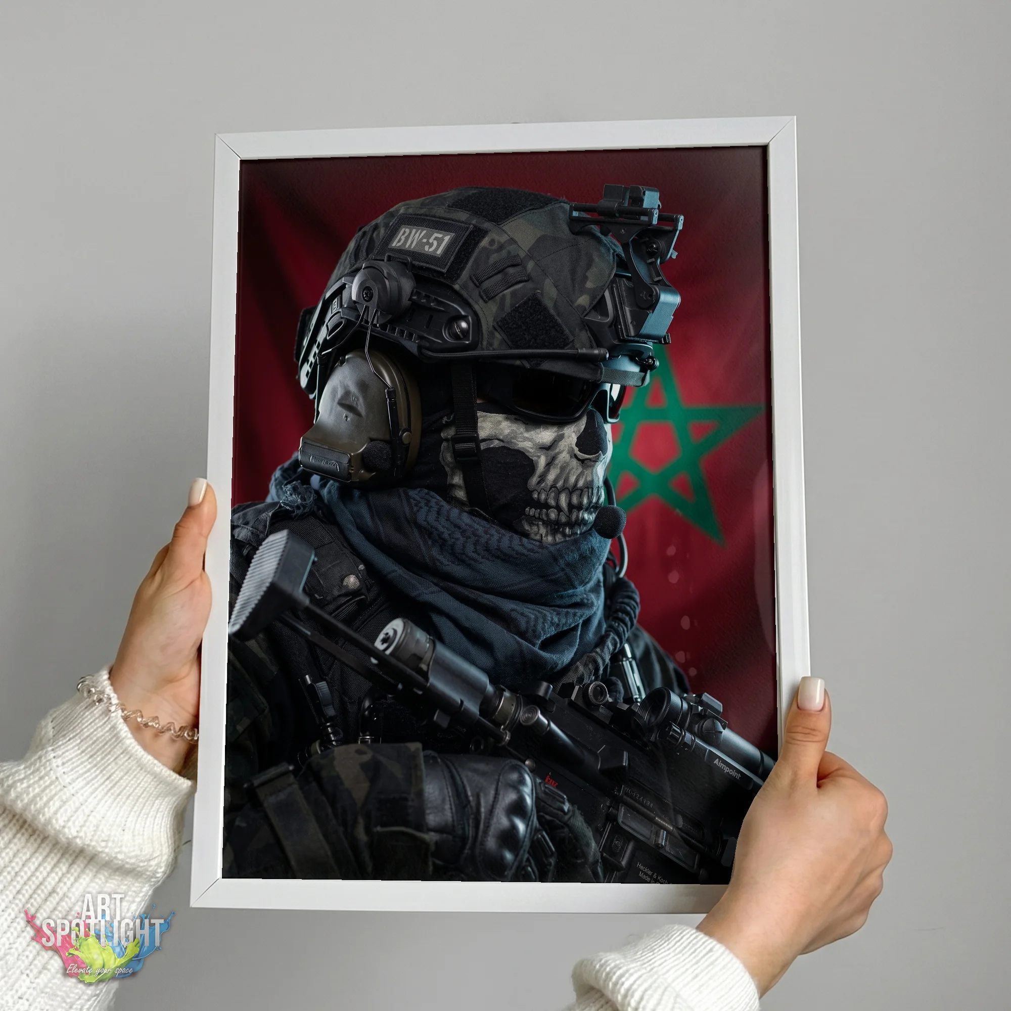 MOROCCAN SKULL MASK SOLDIER