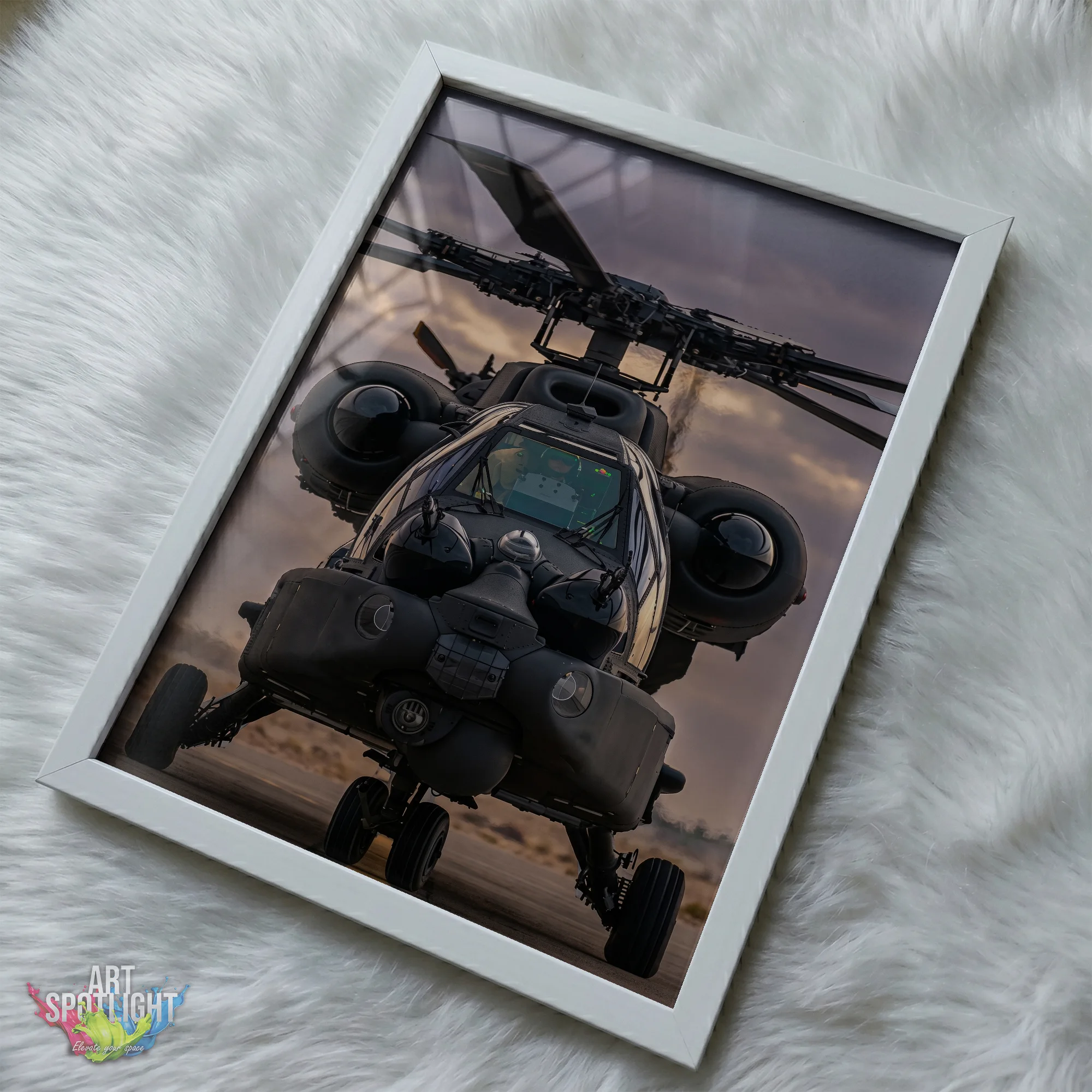 AH-64 APACHE FRONT VIEW