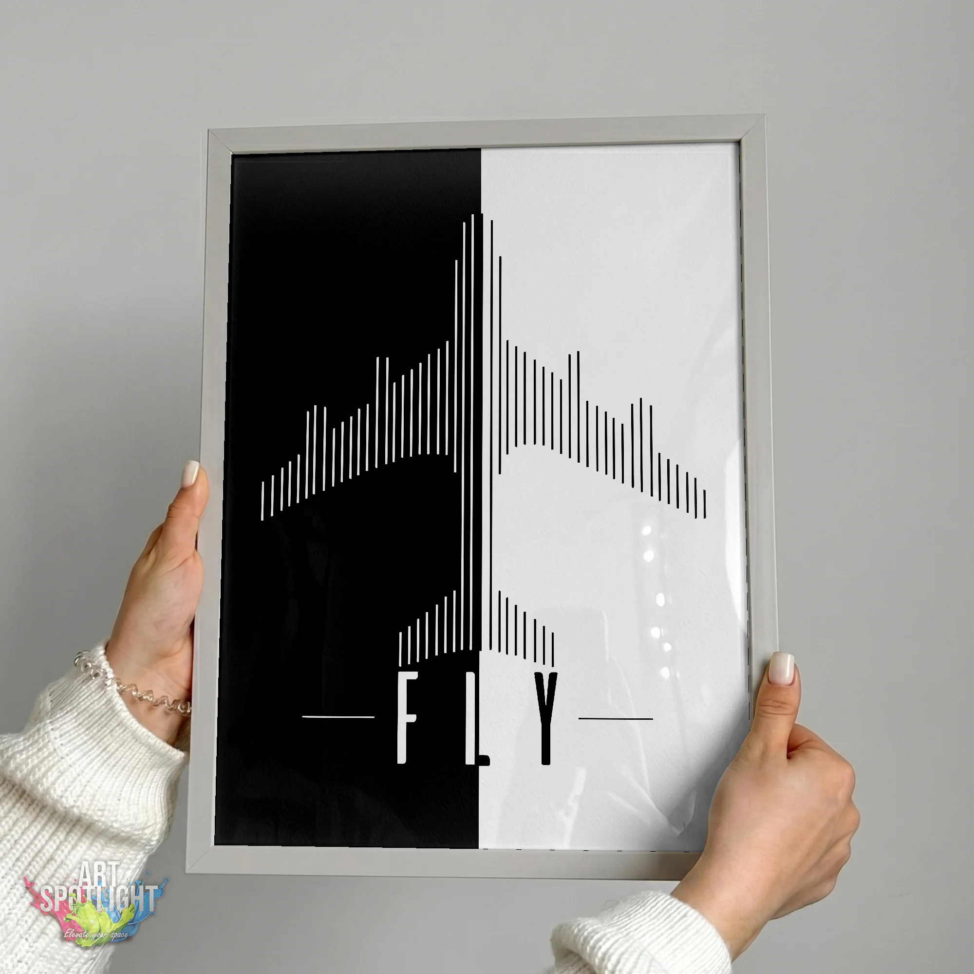 FLY AIRPLANE SILHOUETTE