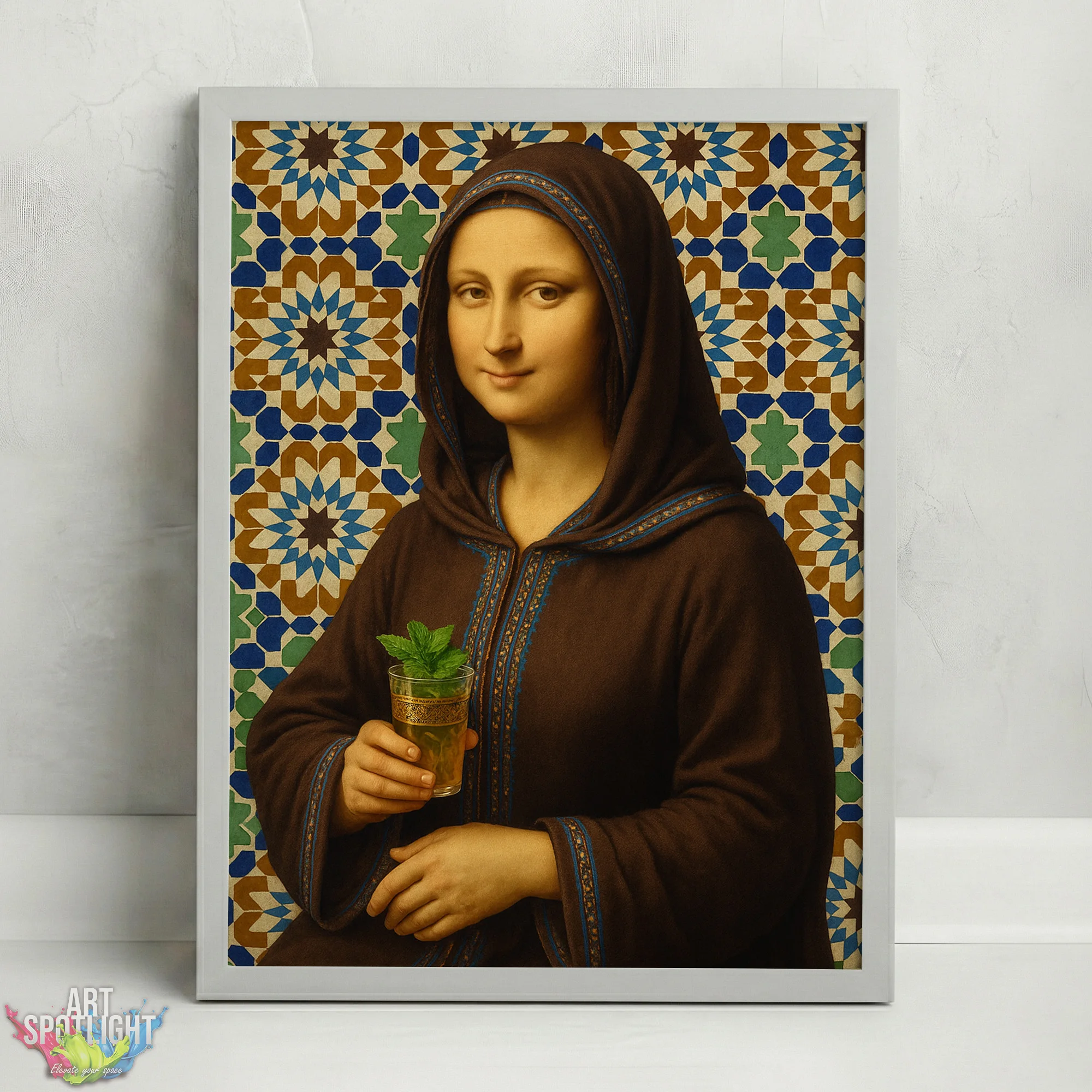 MONA LISA en tenue marocaine