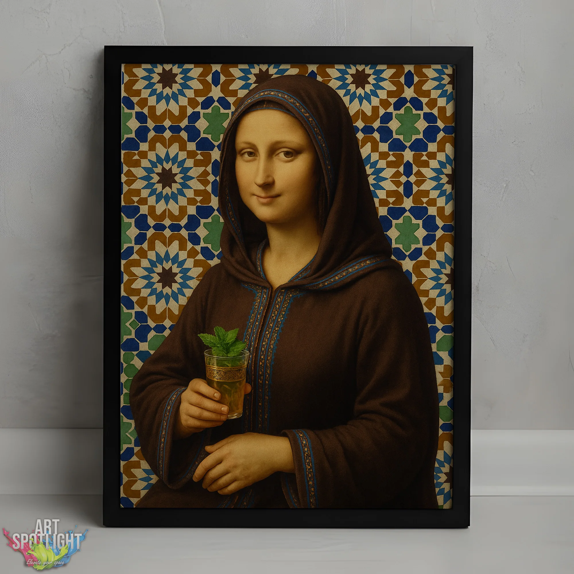 MONA LISA en tenue marocaine