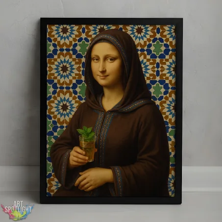MONA LISA en tenue marocaine