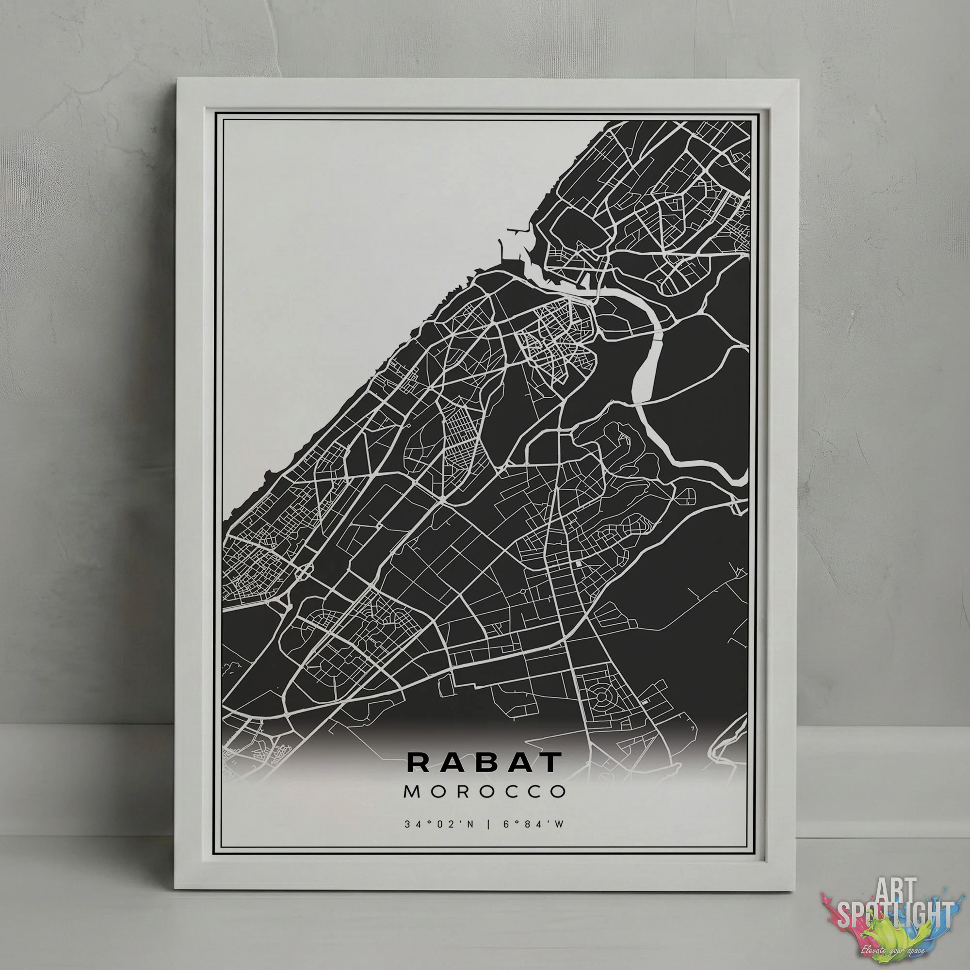 Minimalist Map RABAT