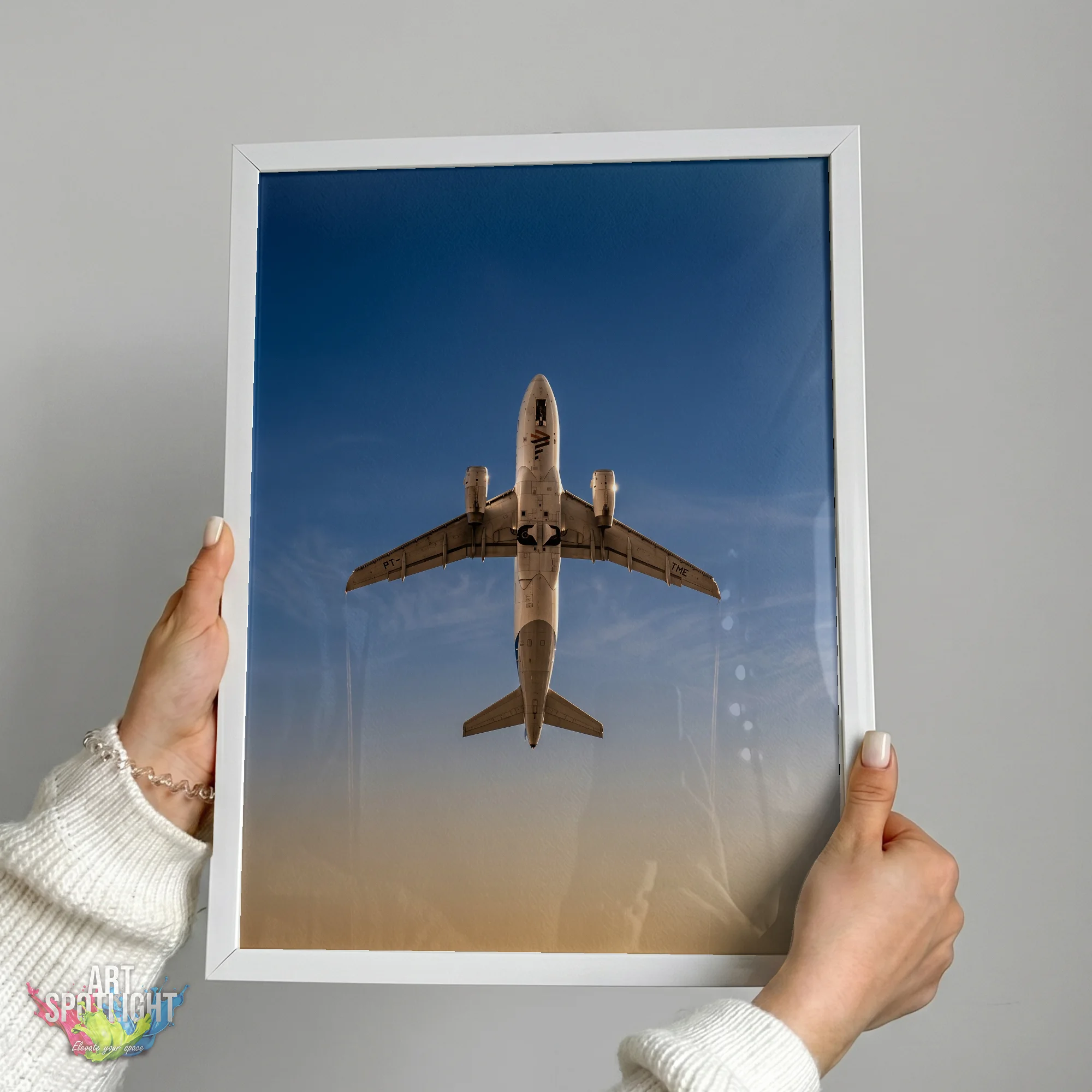 AIRLINER AT GOLDEN HOUR