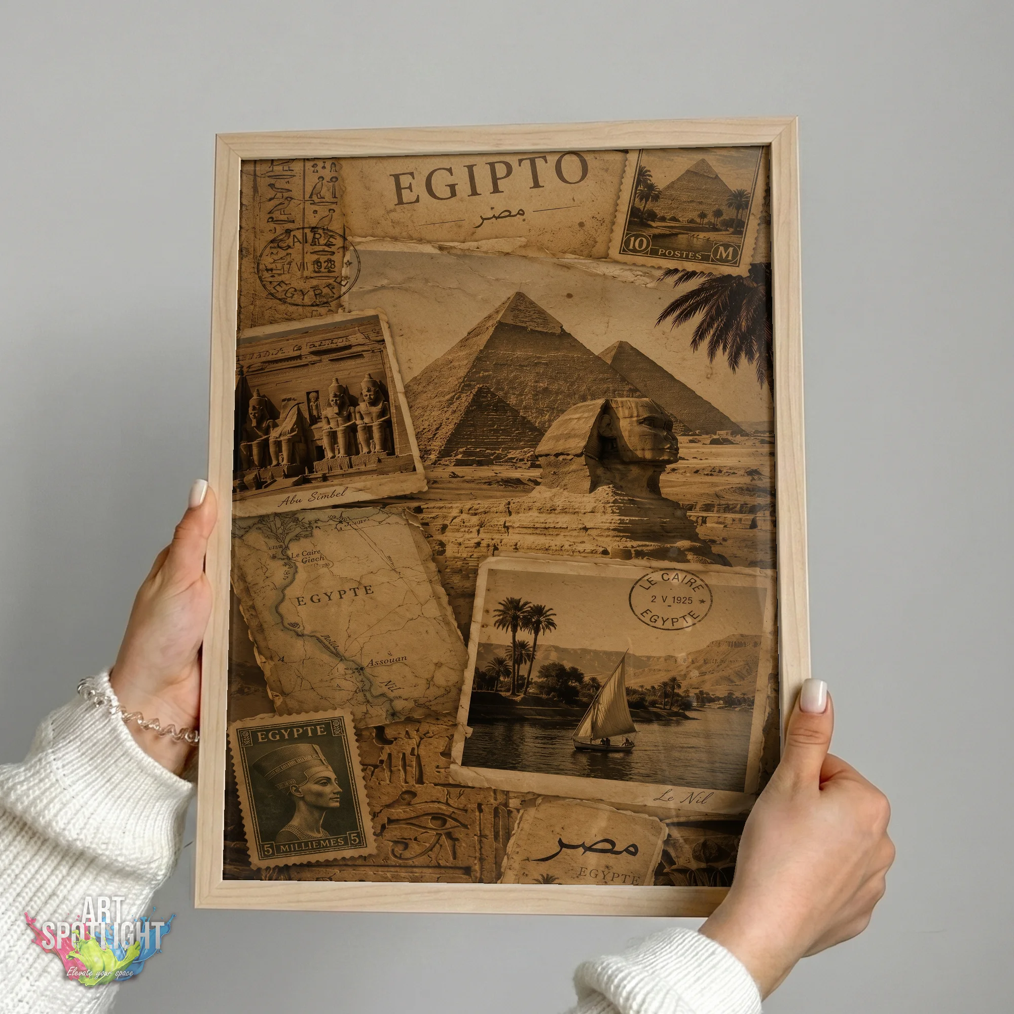 VINTAGE EGYPT COLLAGE