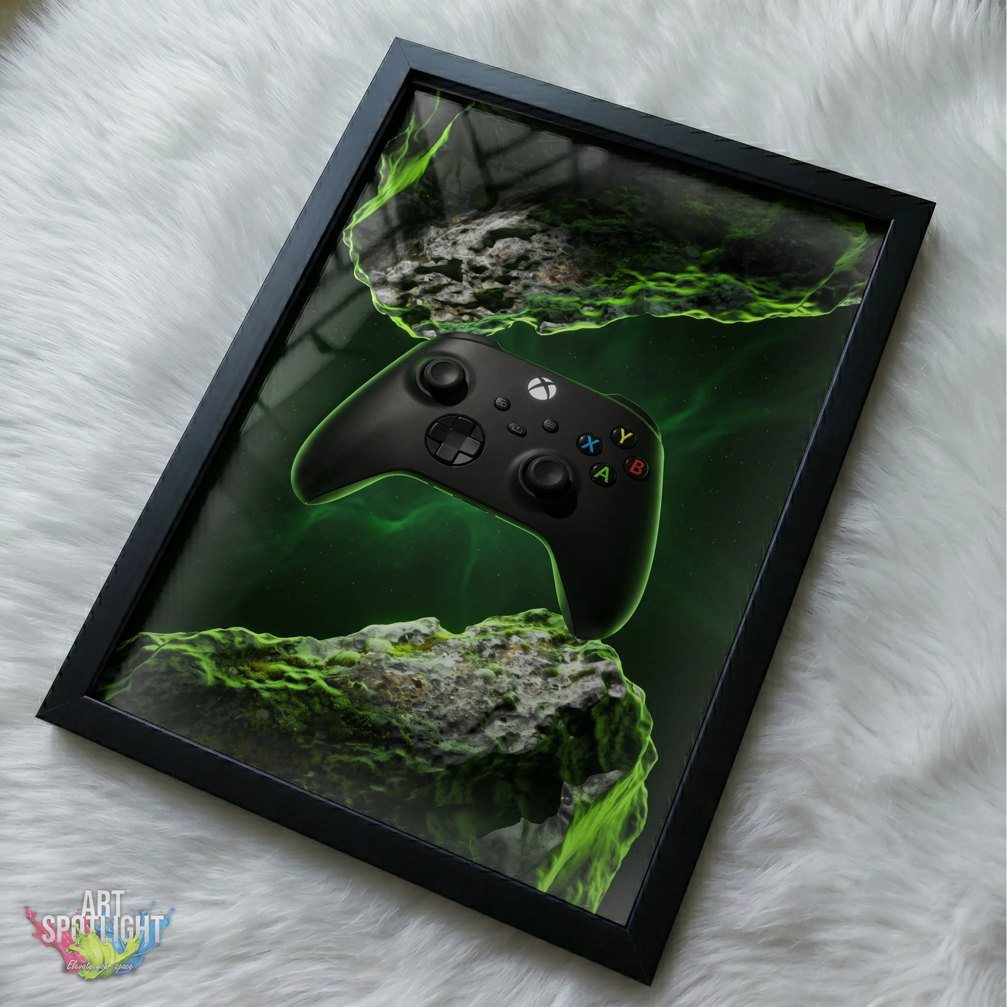 XBOX CONTROLLER GREEN ASTEROID