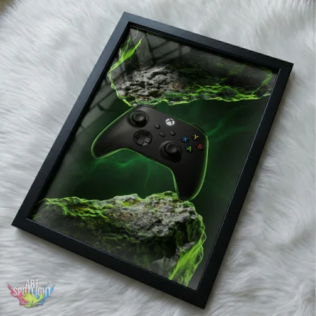 XBOX CONTROLLER GREEN ASTEROID