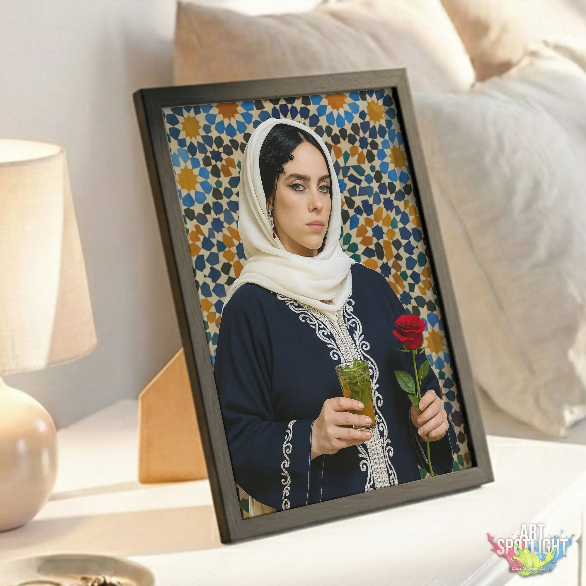 BILLIE EILISH en tenue marocaine