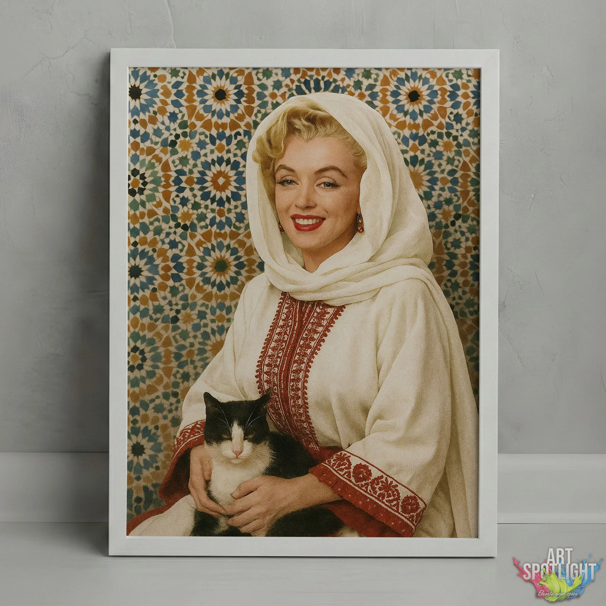 MARILYN MONROE en tenue marocaine