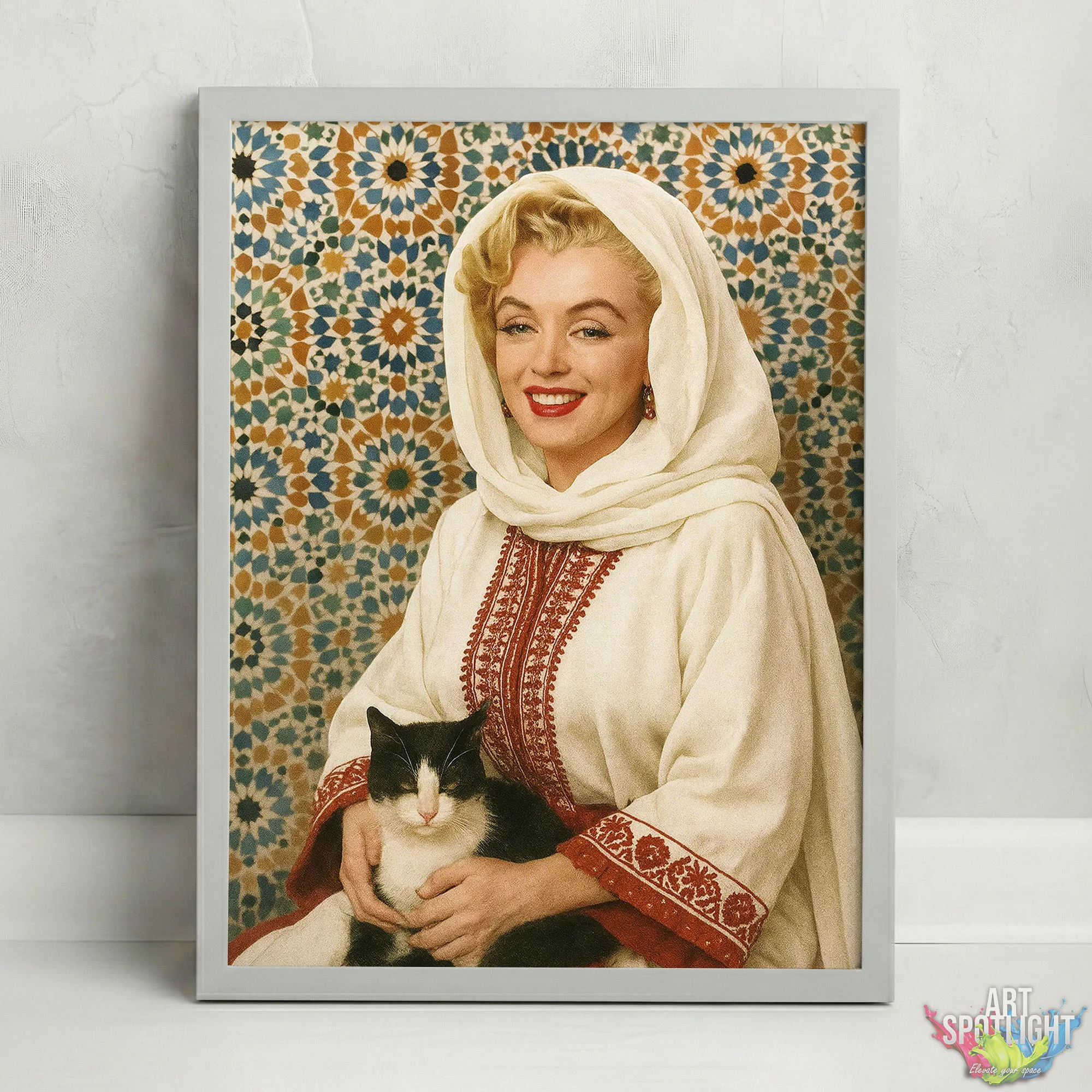 MARILYN MONROE en tenue marocaine