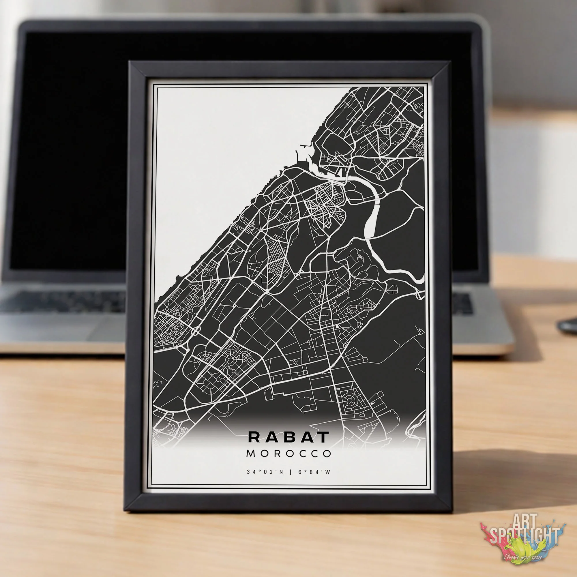 Minimalist Map RABAT