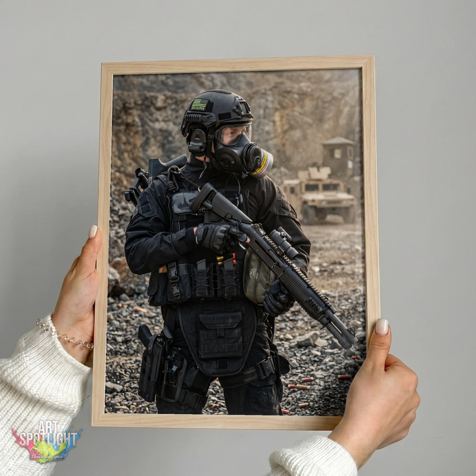 GAS MASK TACTICAL SOLDIER