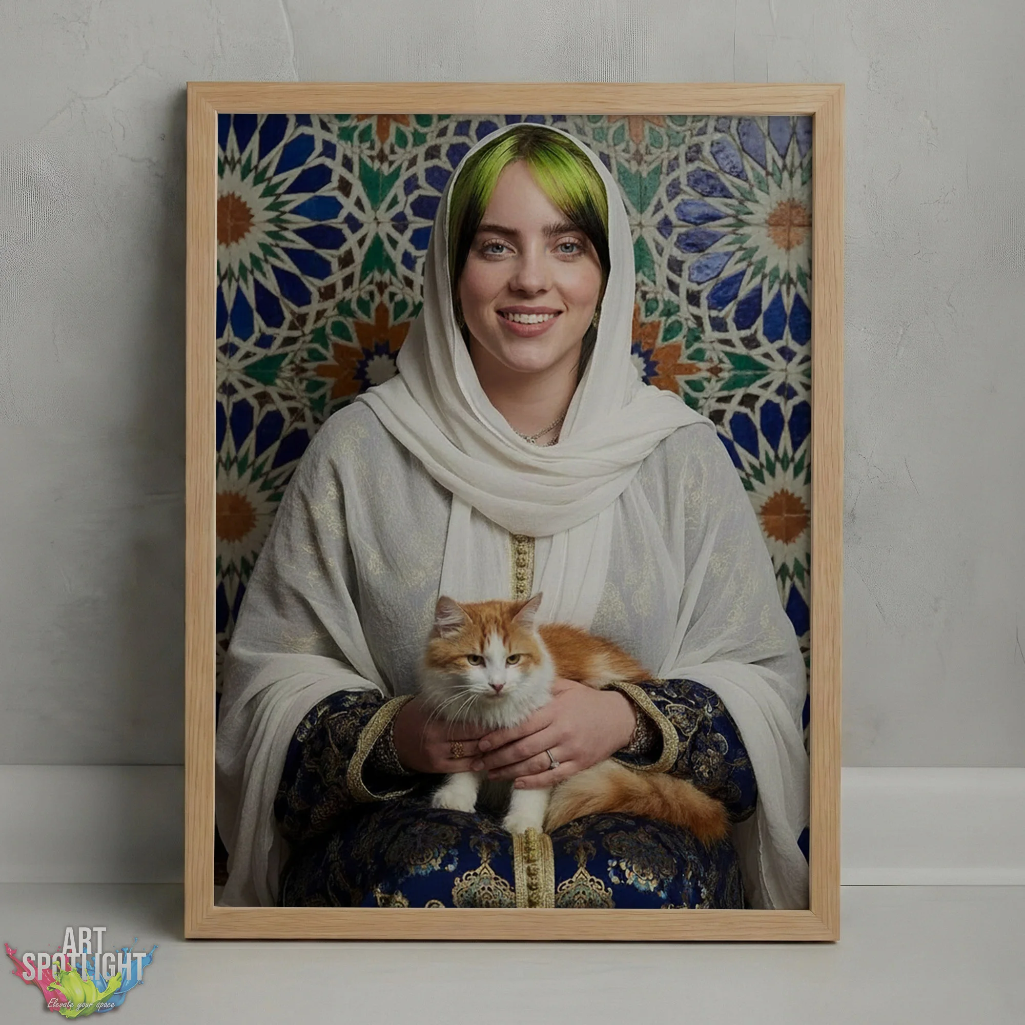 BILLIE EILISH en tenue marocaine