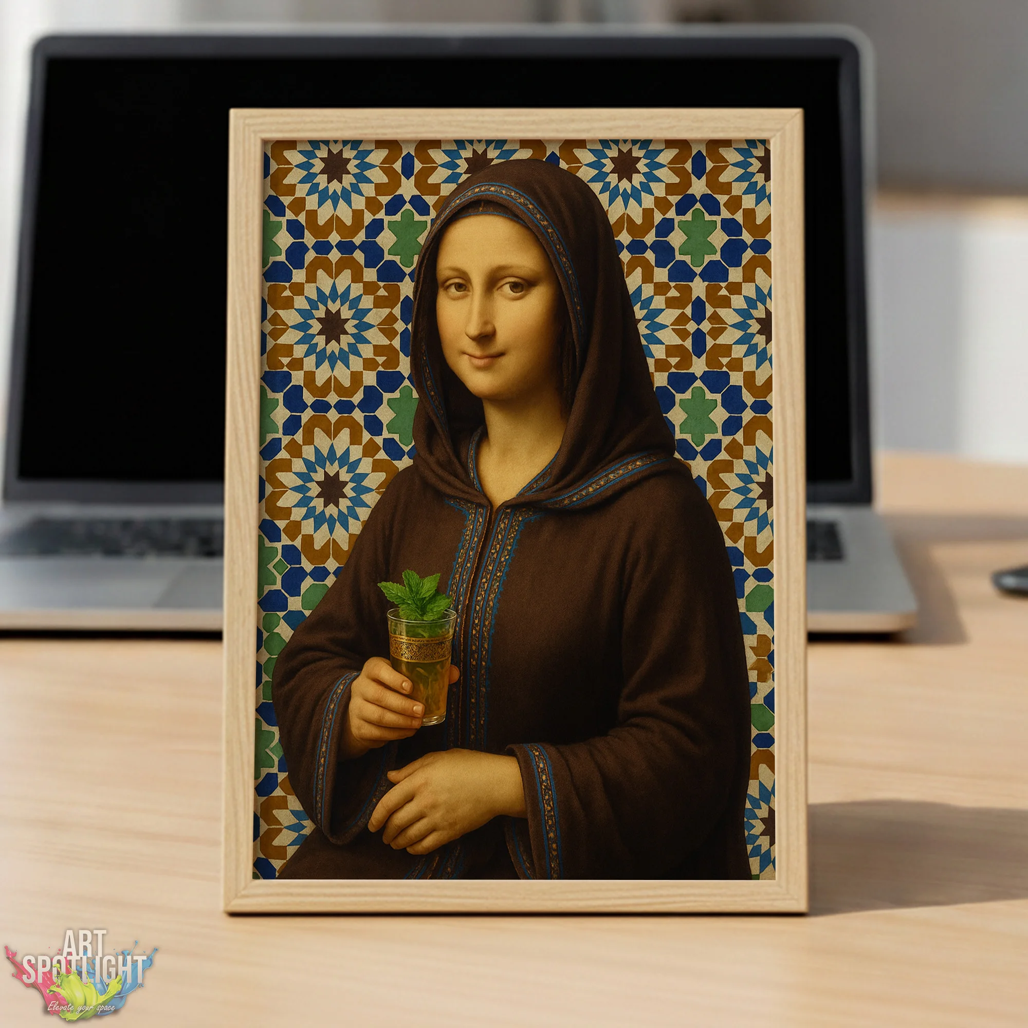 MONA LISA en tenue marocaine