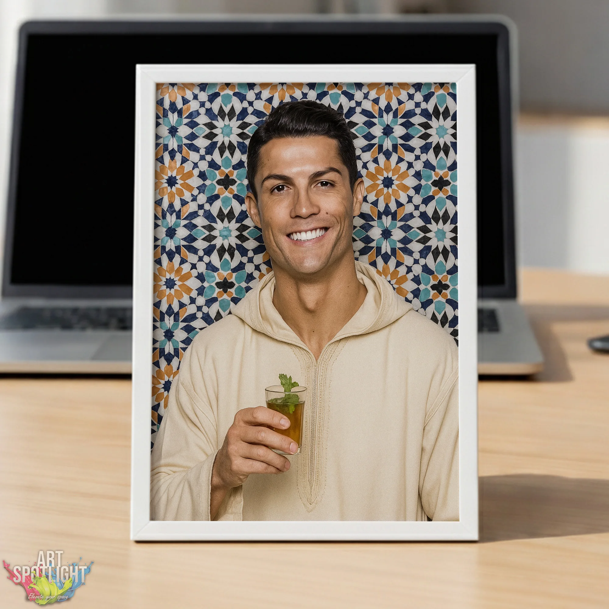 CRISTIANO RONALDO en tenue marocaine