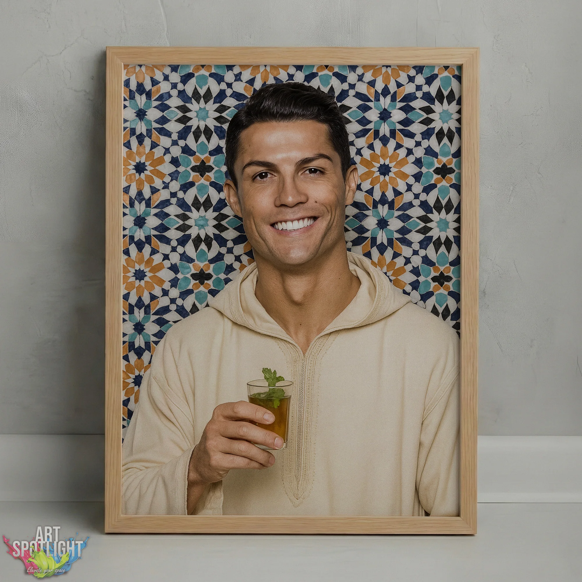 CRISTIANO RONALDO en tenue marocaine